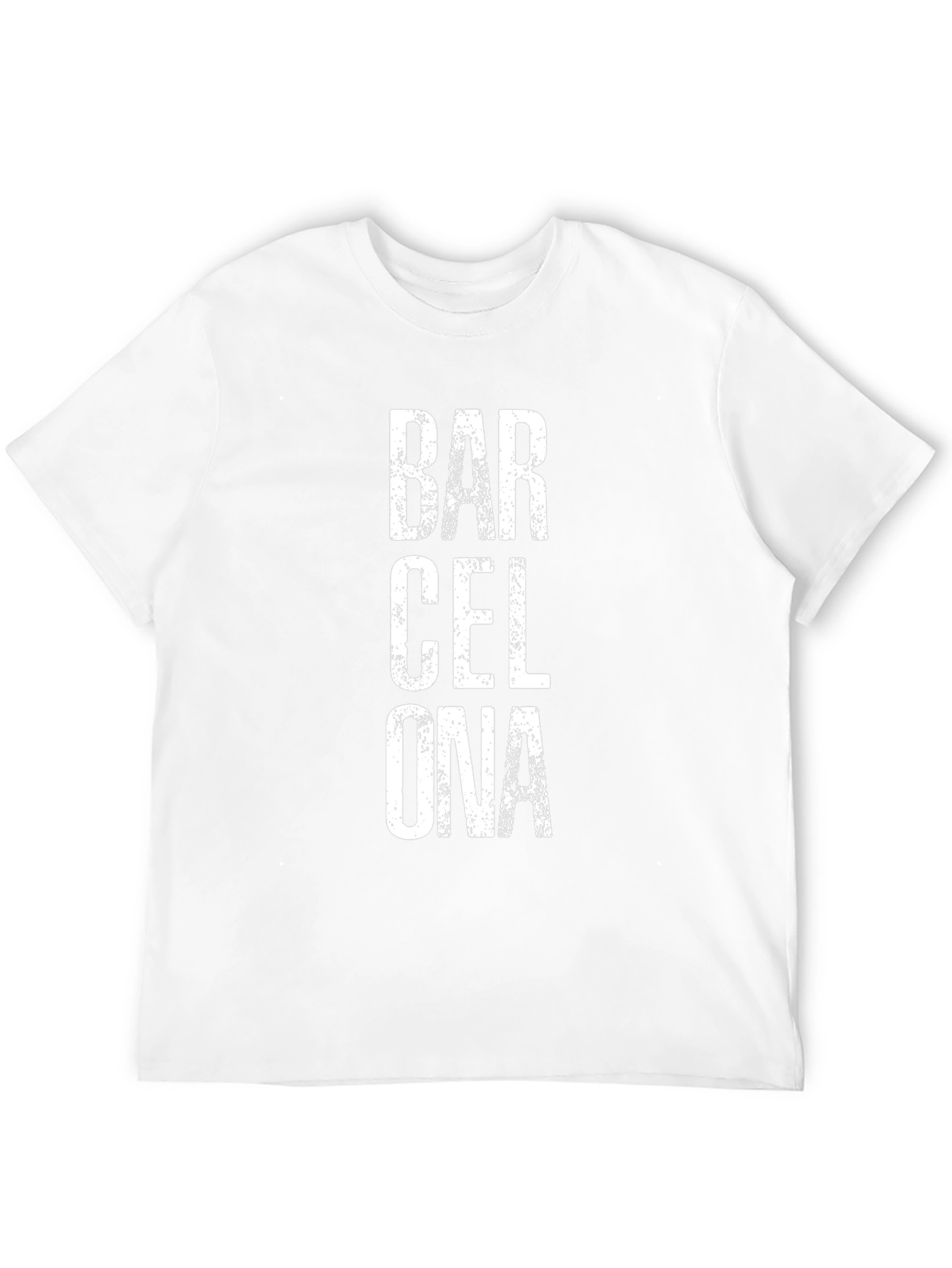 Barcelona Text Graphic T-Shirt - Casual Wear