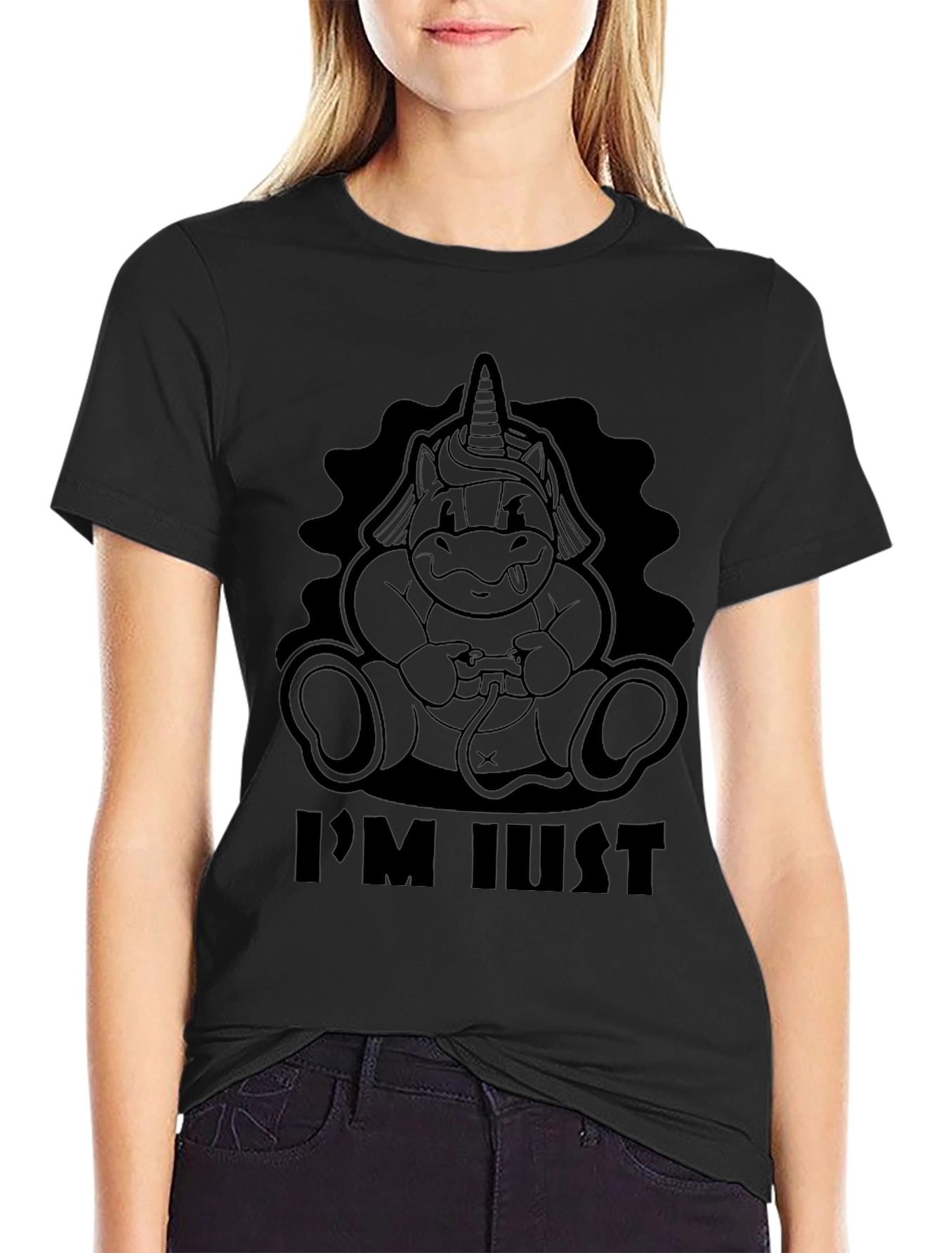 Gamer Unicorn T-Shirt - Black