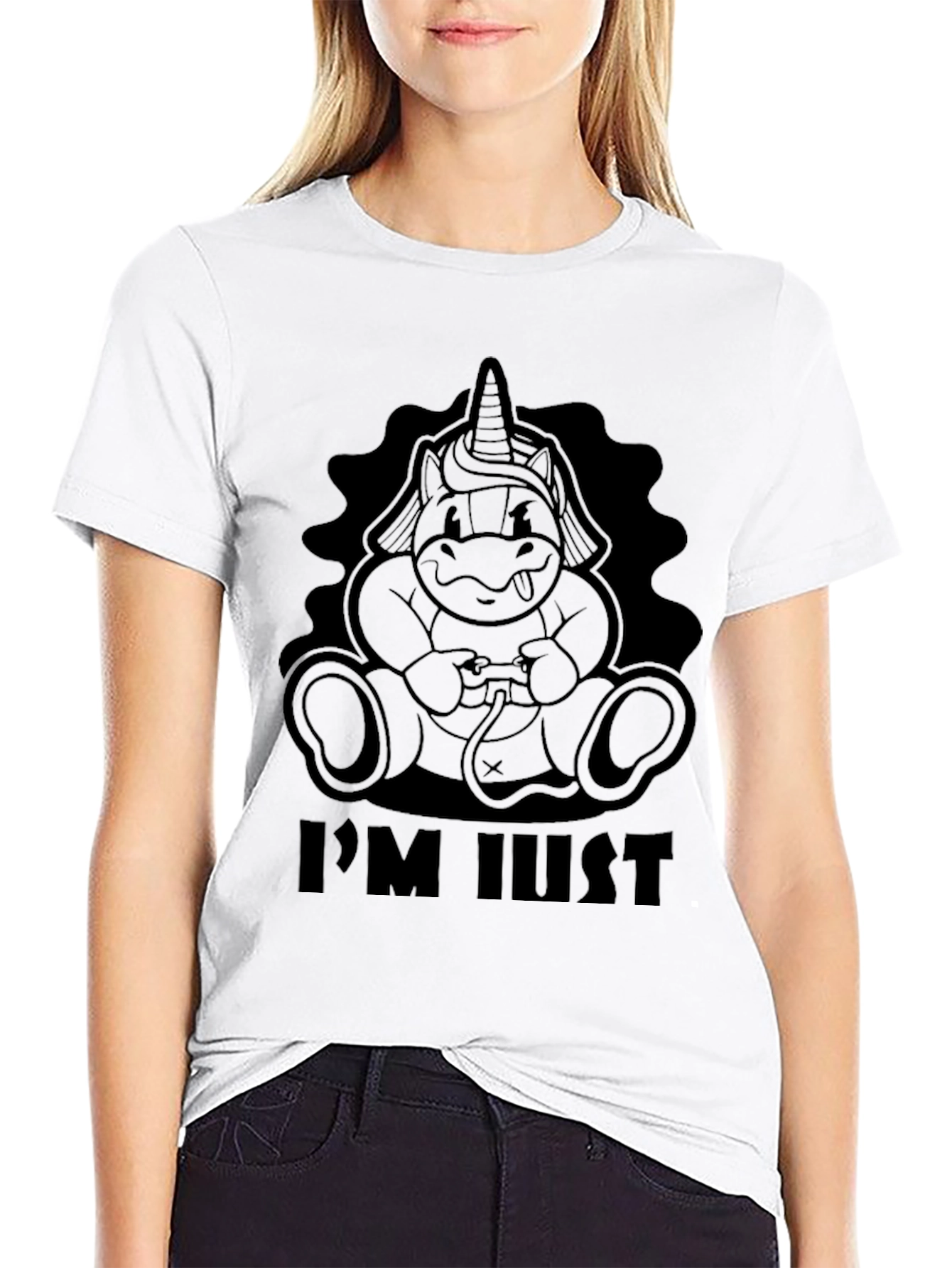 Gamer Unicorn T-Shirt - Black