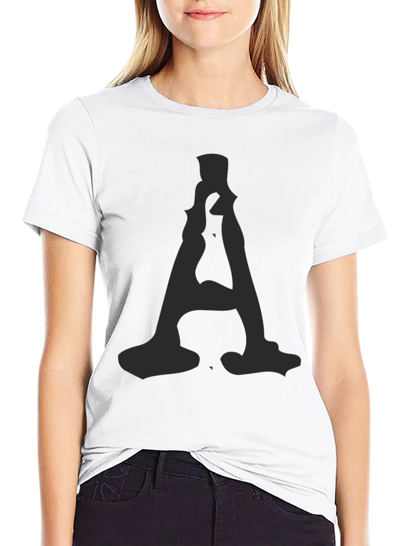 Mens Black T-Shirt with A Graphic Print