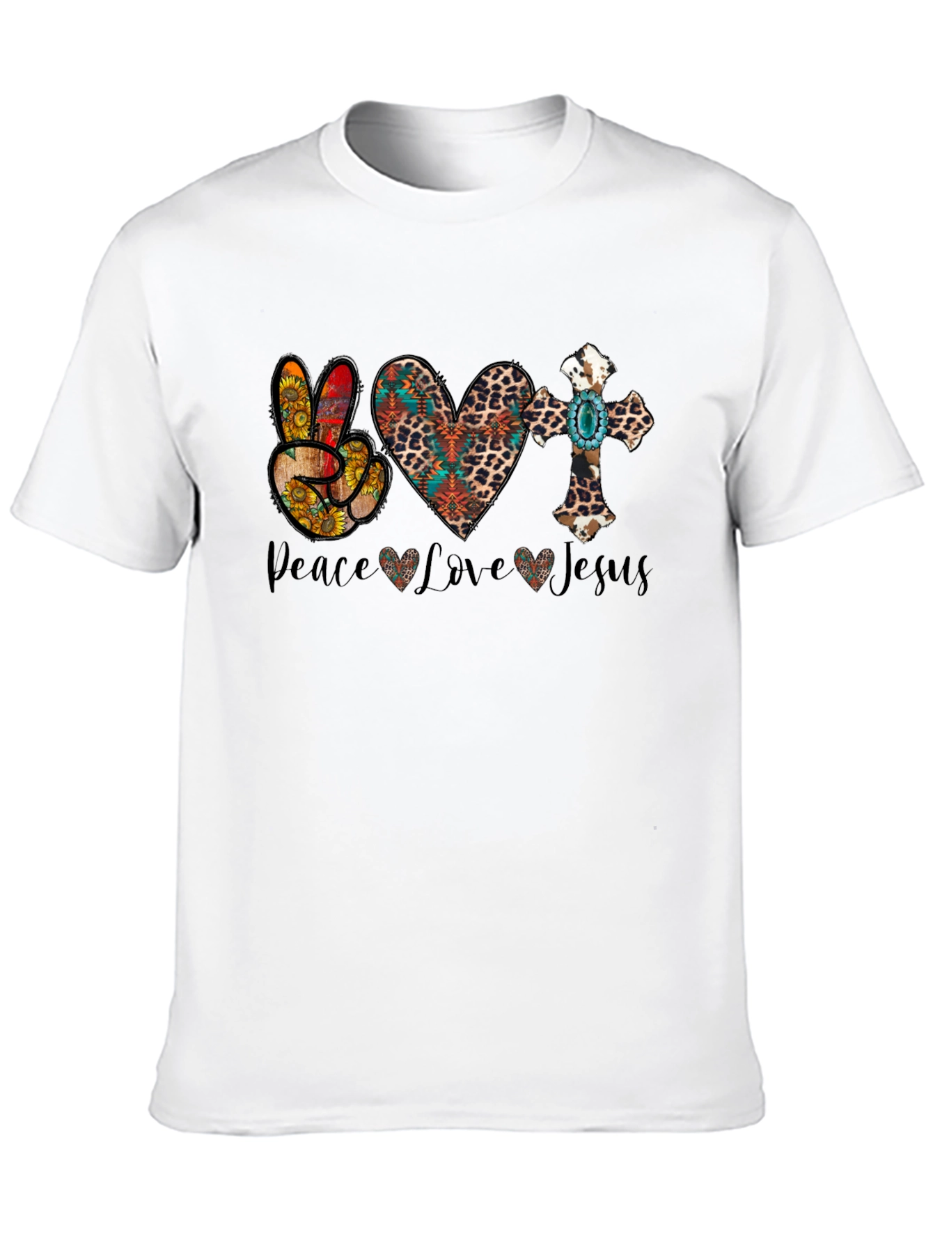 Peace Love Jesus Graphic Tee