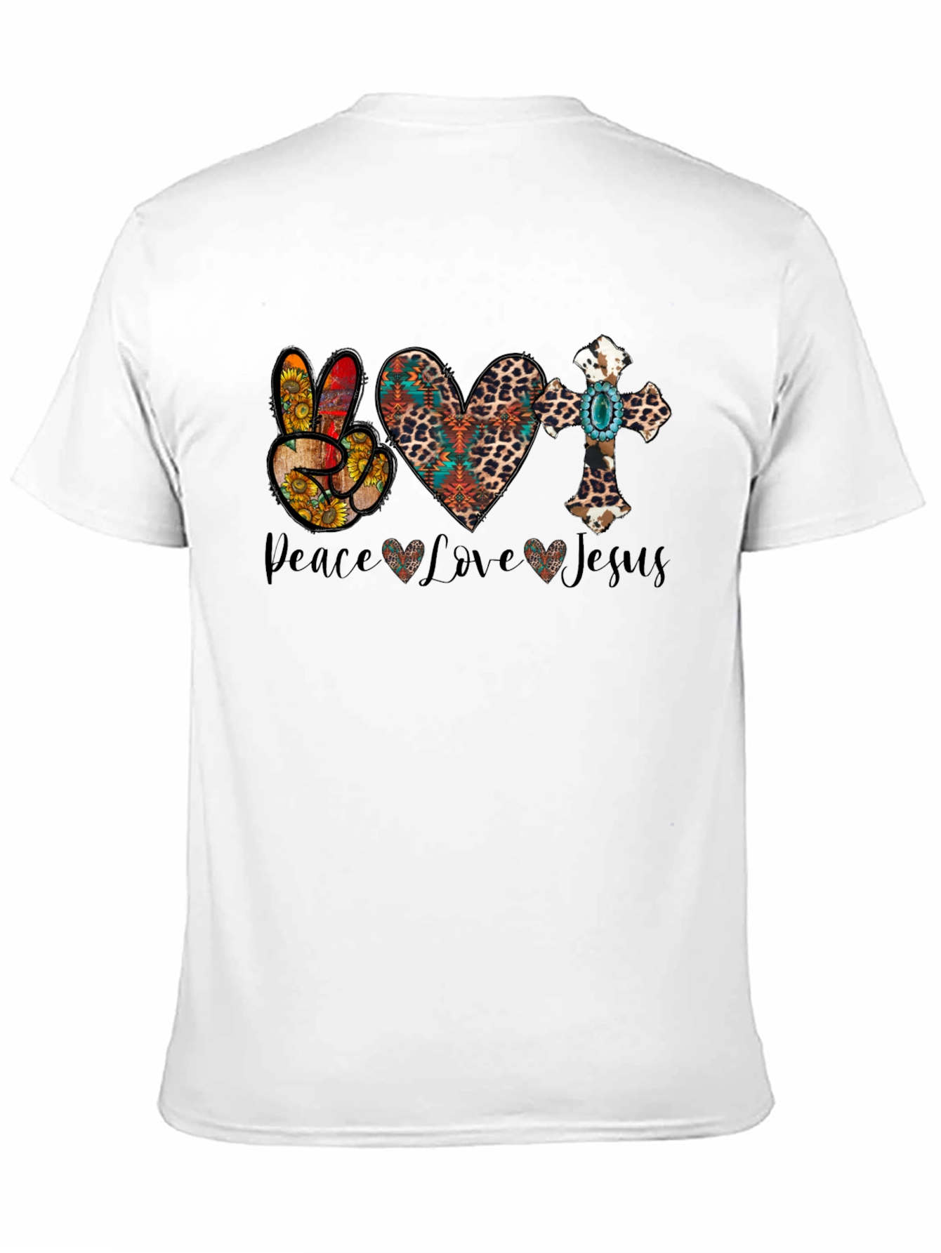 Peace Love Jesus Graphic Tee
