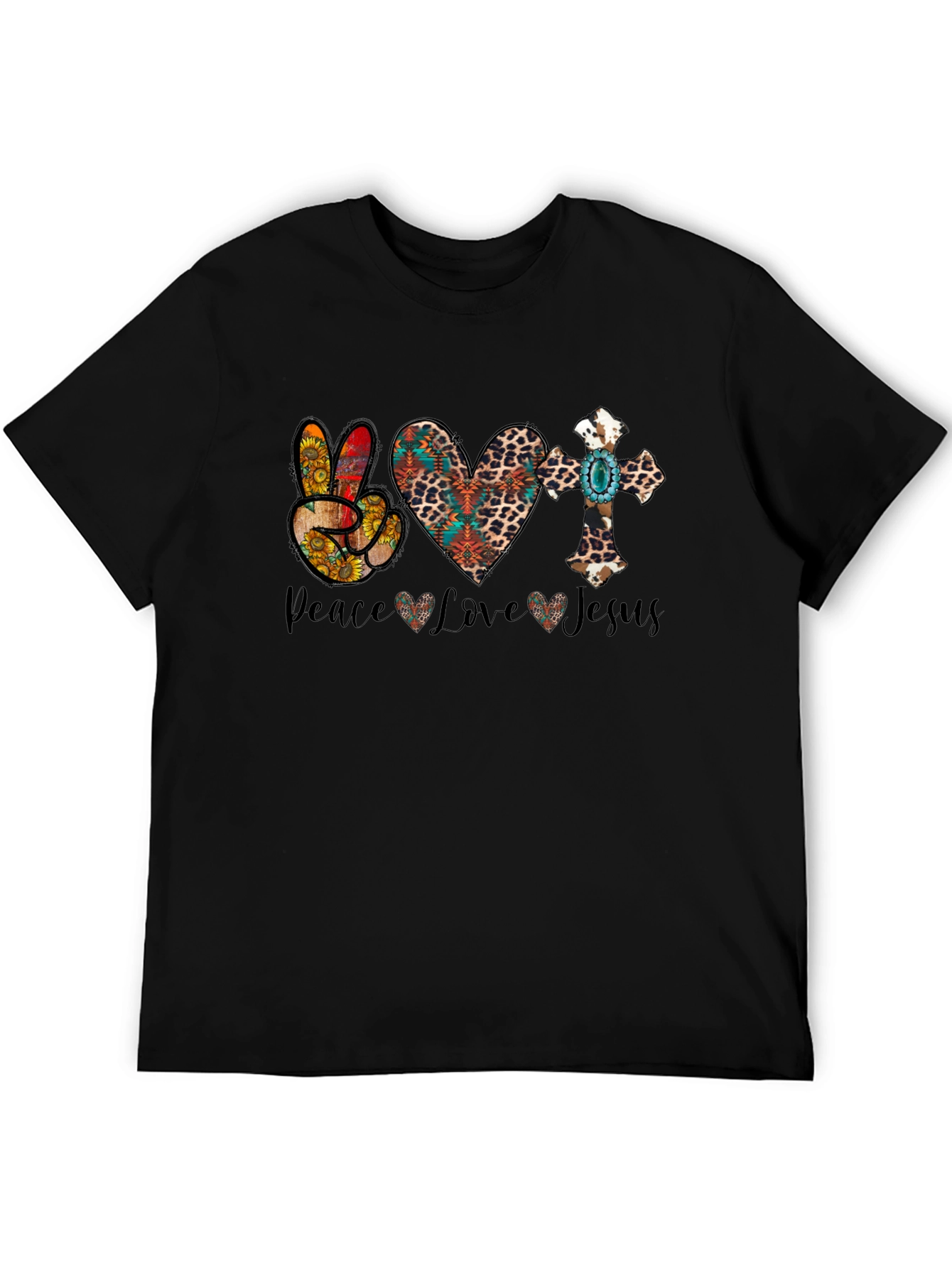 Peace Love Jesus Graphic Tee