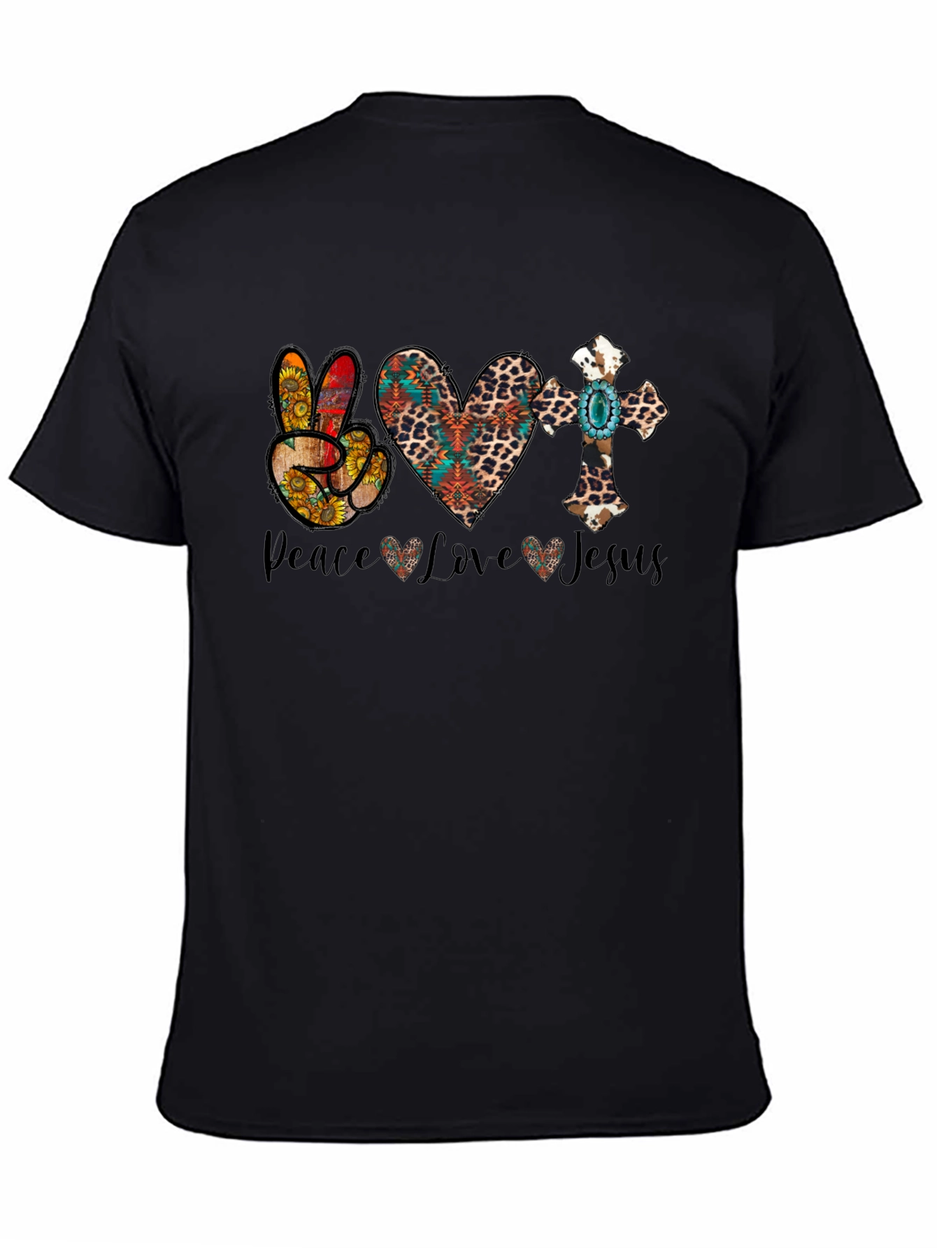 Peace Love Jesus Graphic Tee
