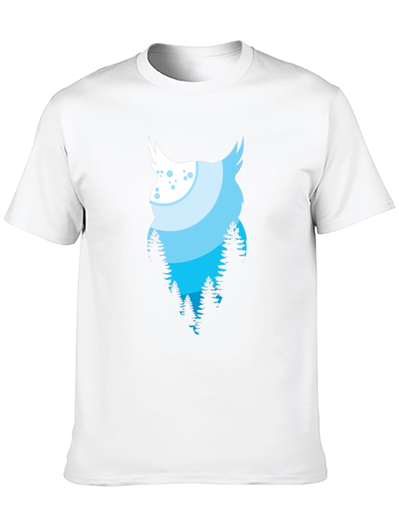 Owl Forest Graphic Black Tee