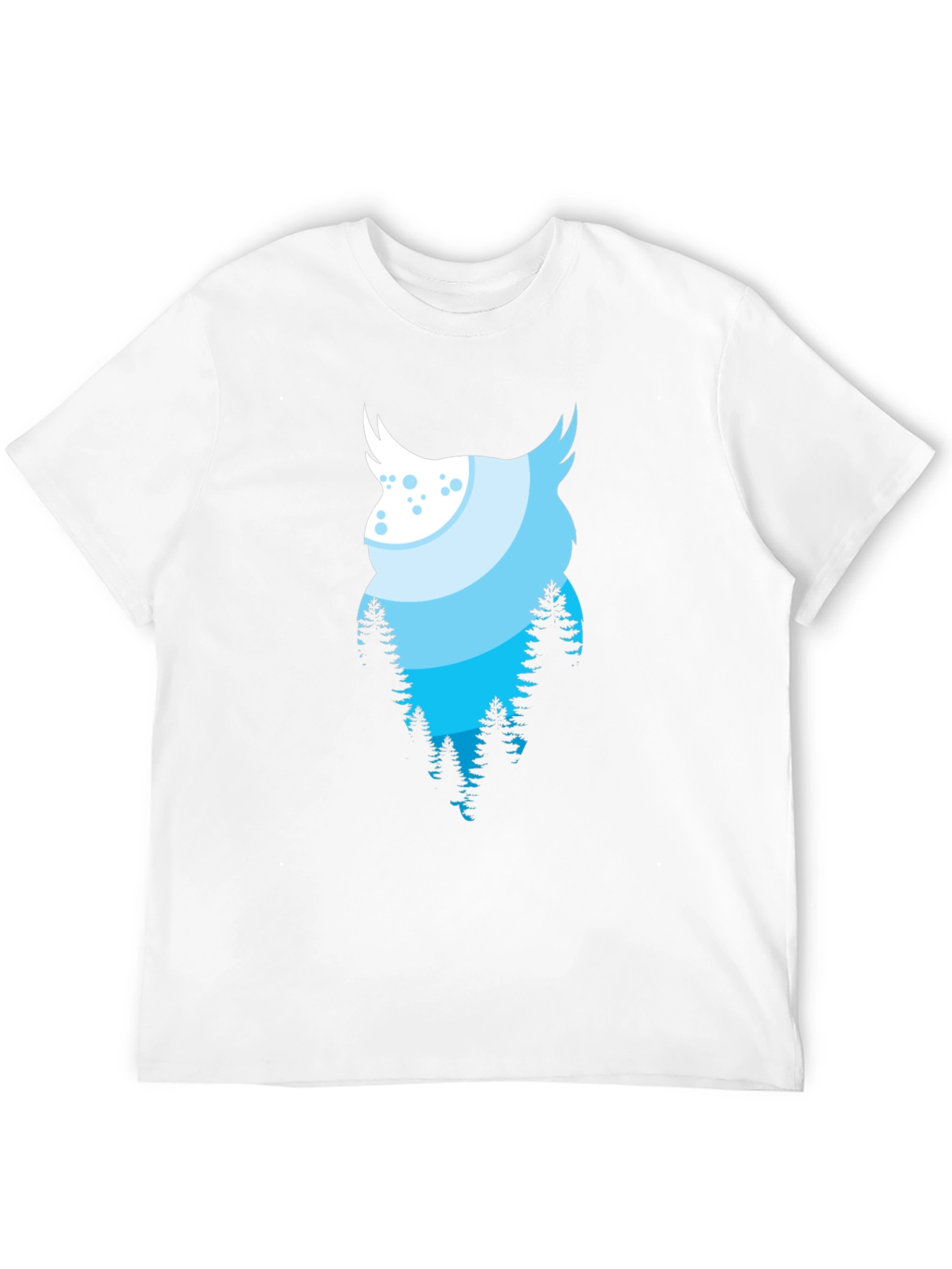 Owl Forest Graphic Black Tee
