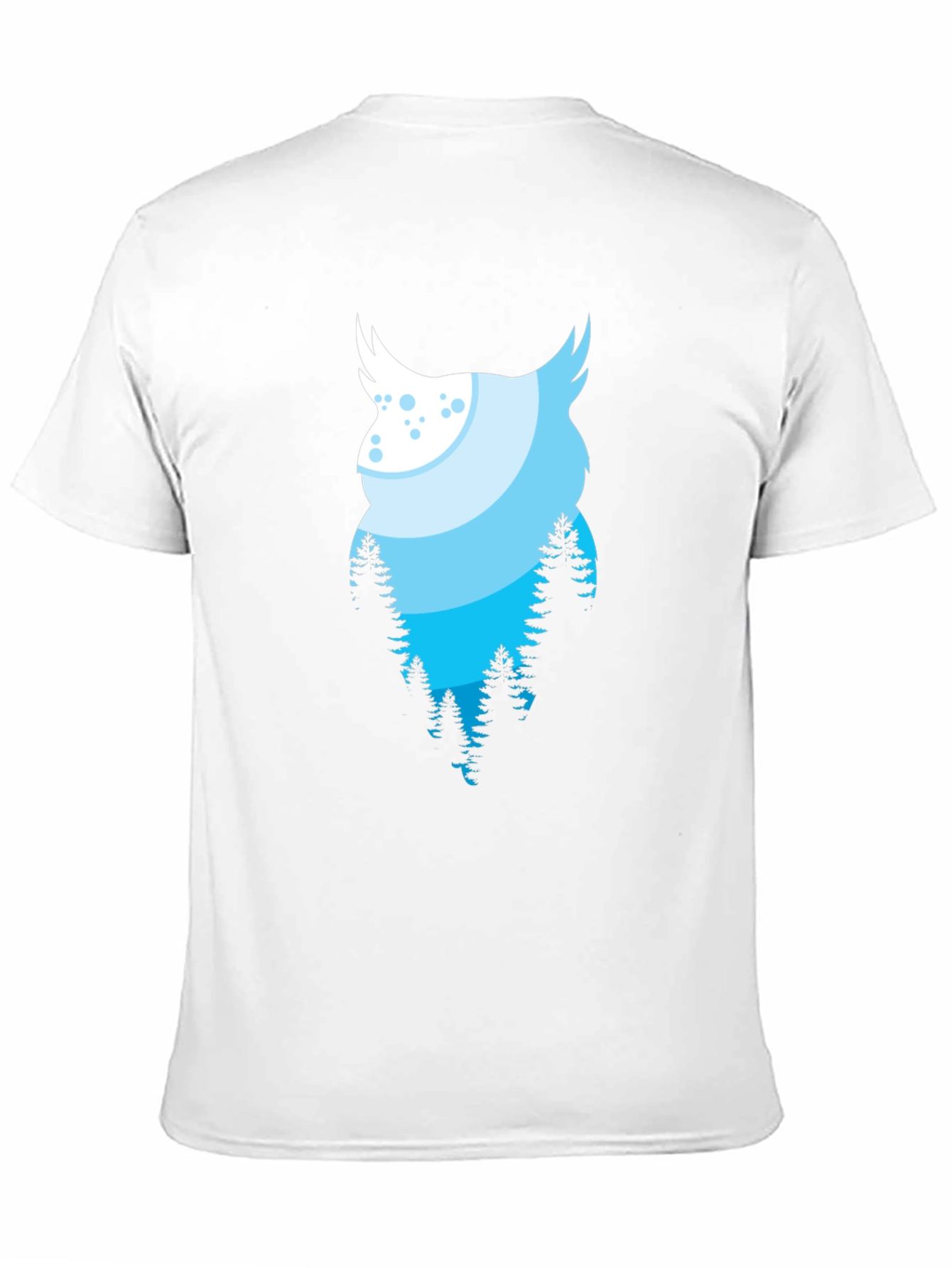 Owl Forest Graphic Black Tee