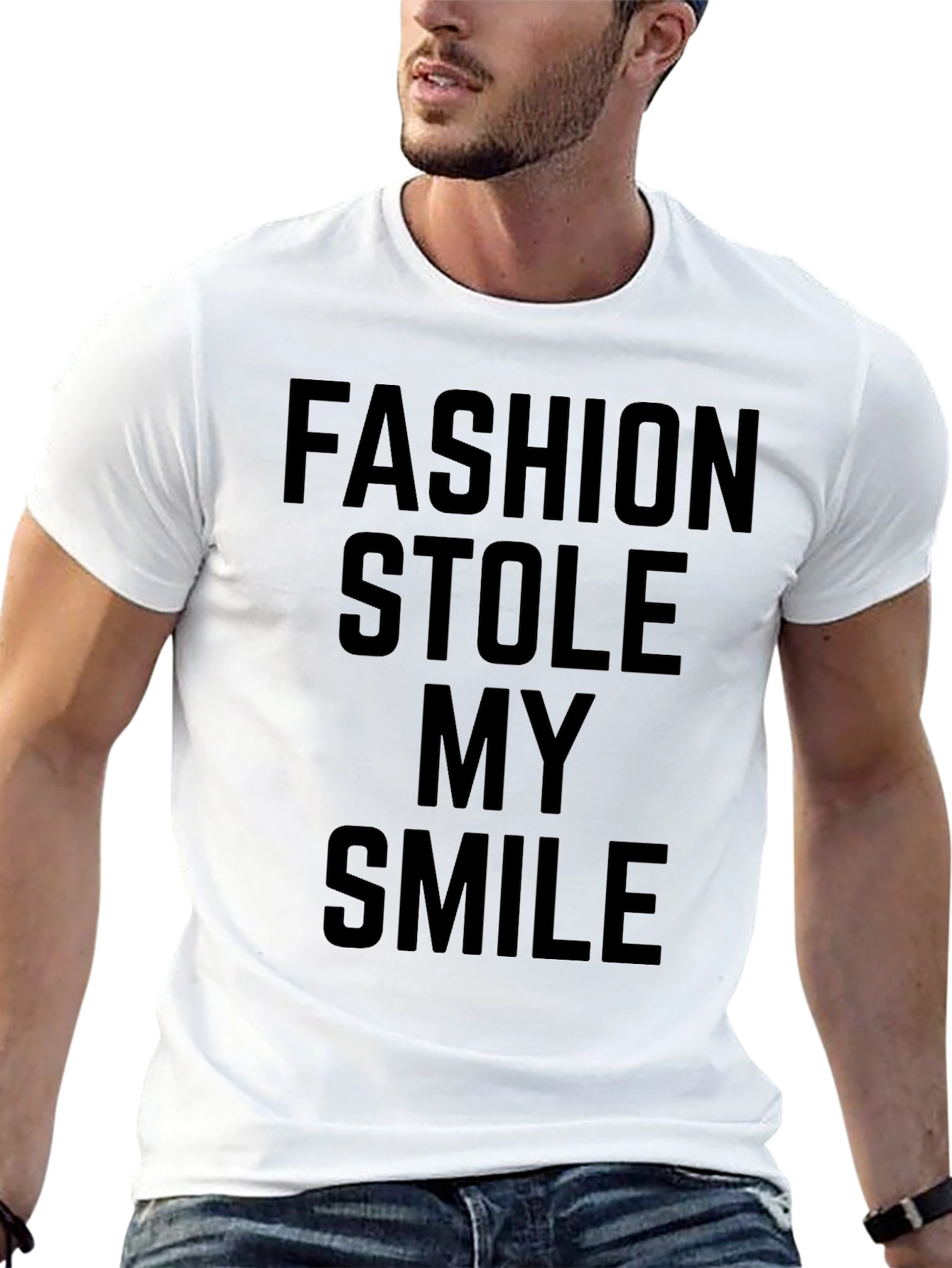 Fashion Stole My Smile Graphic T-Shirt