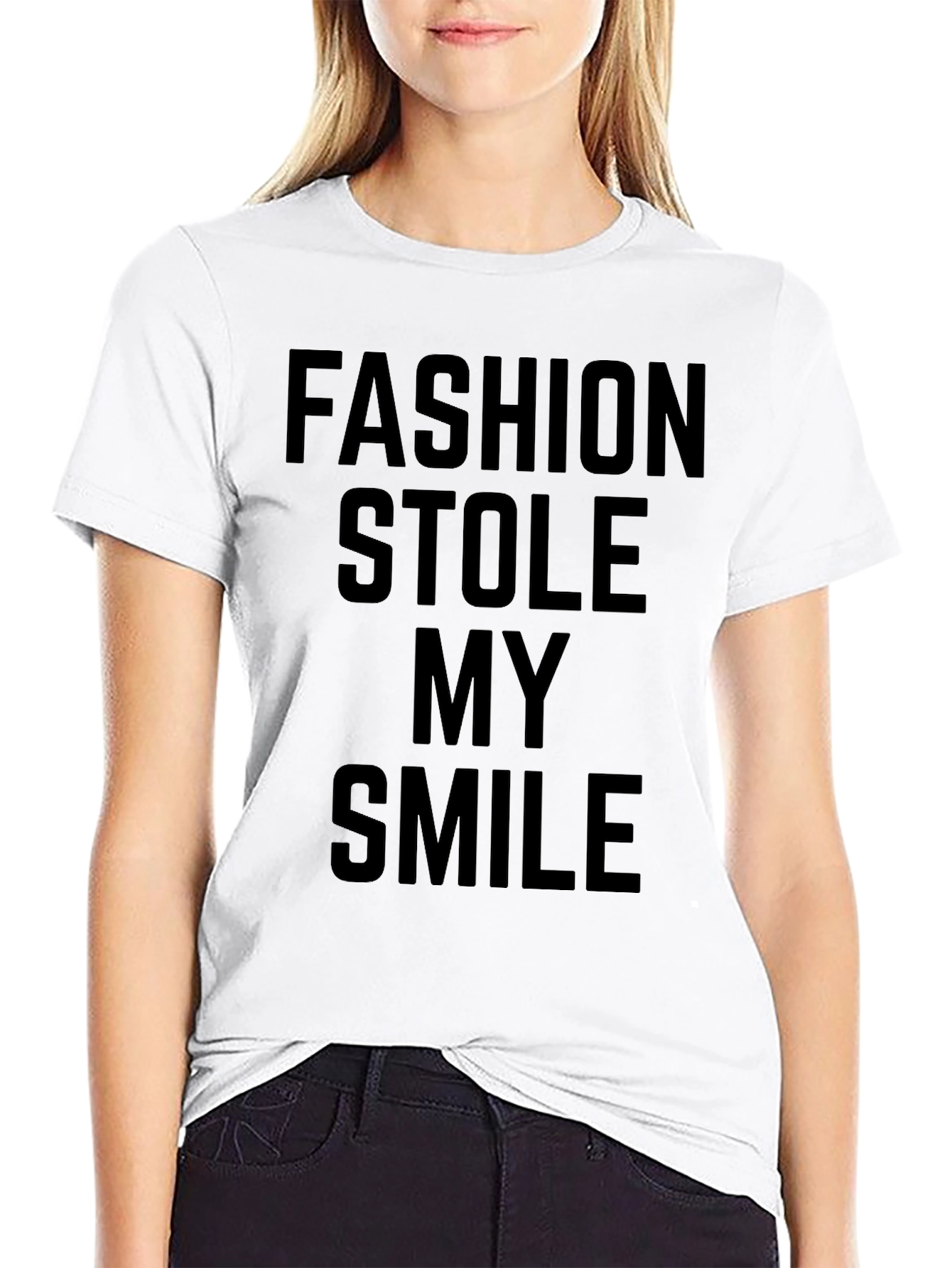 Fashion Stole My Smile Graphic T-Shirt
