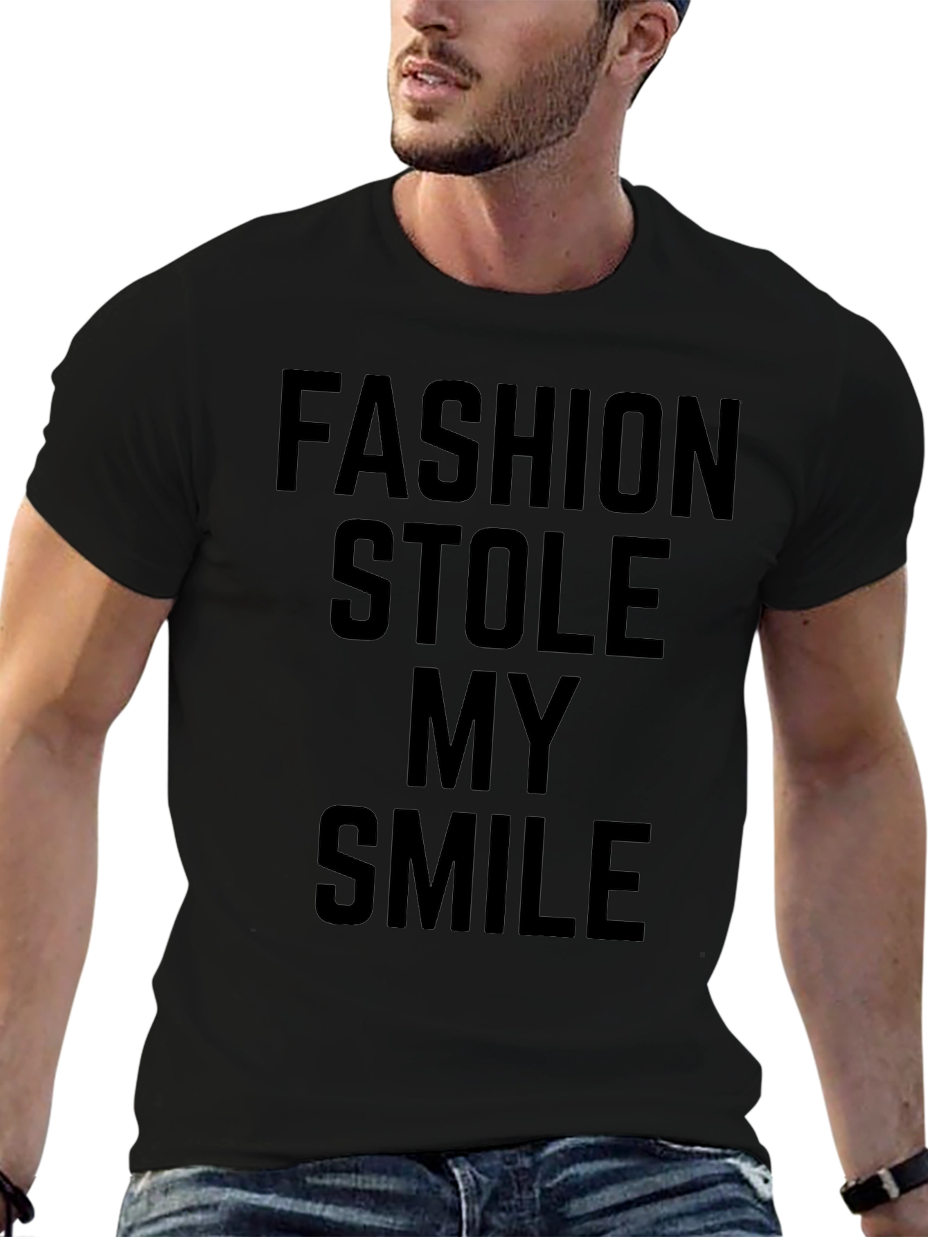 Fashion Stole My Smile Graphic T-Shirt