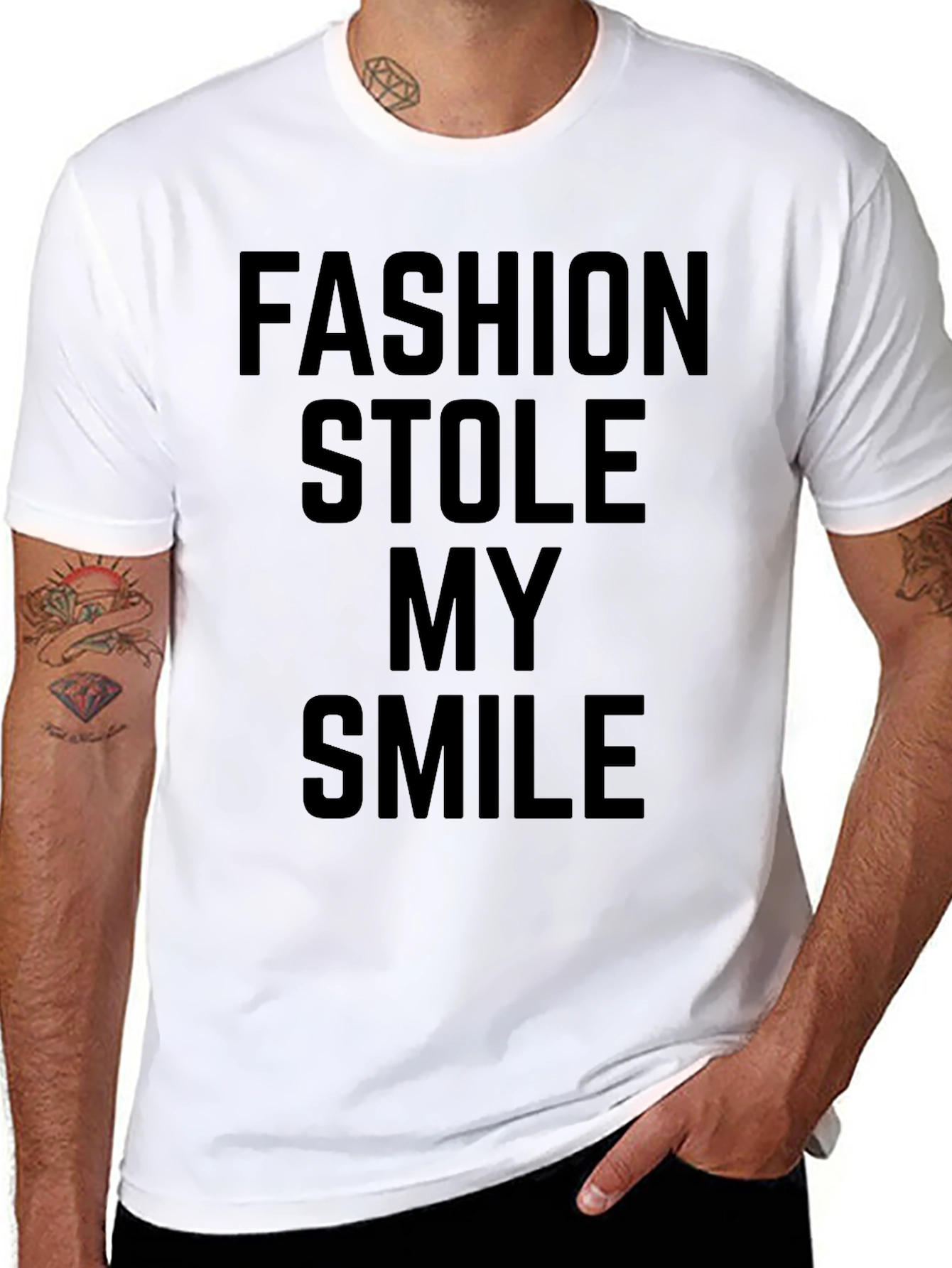 Fashion Stole My Smile Graphic T-Shirt