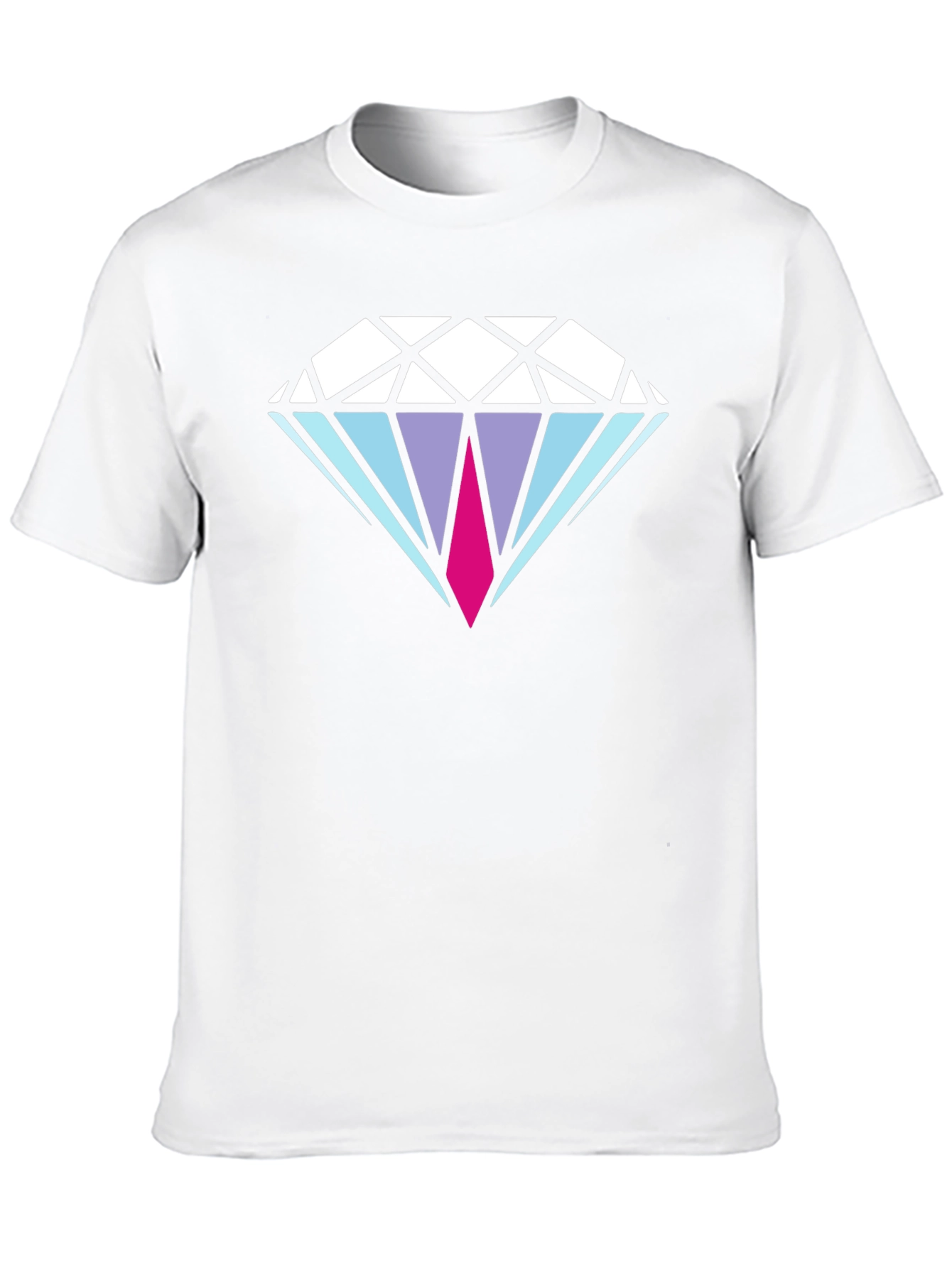 Diamond Graphic Mens Black T-Shirt