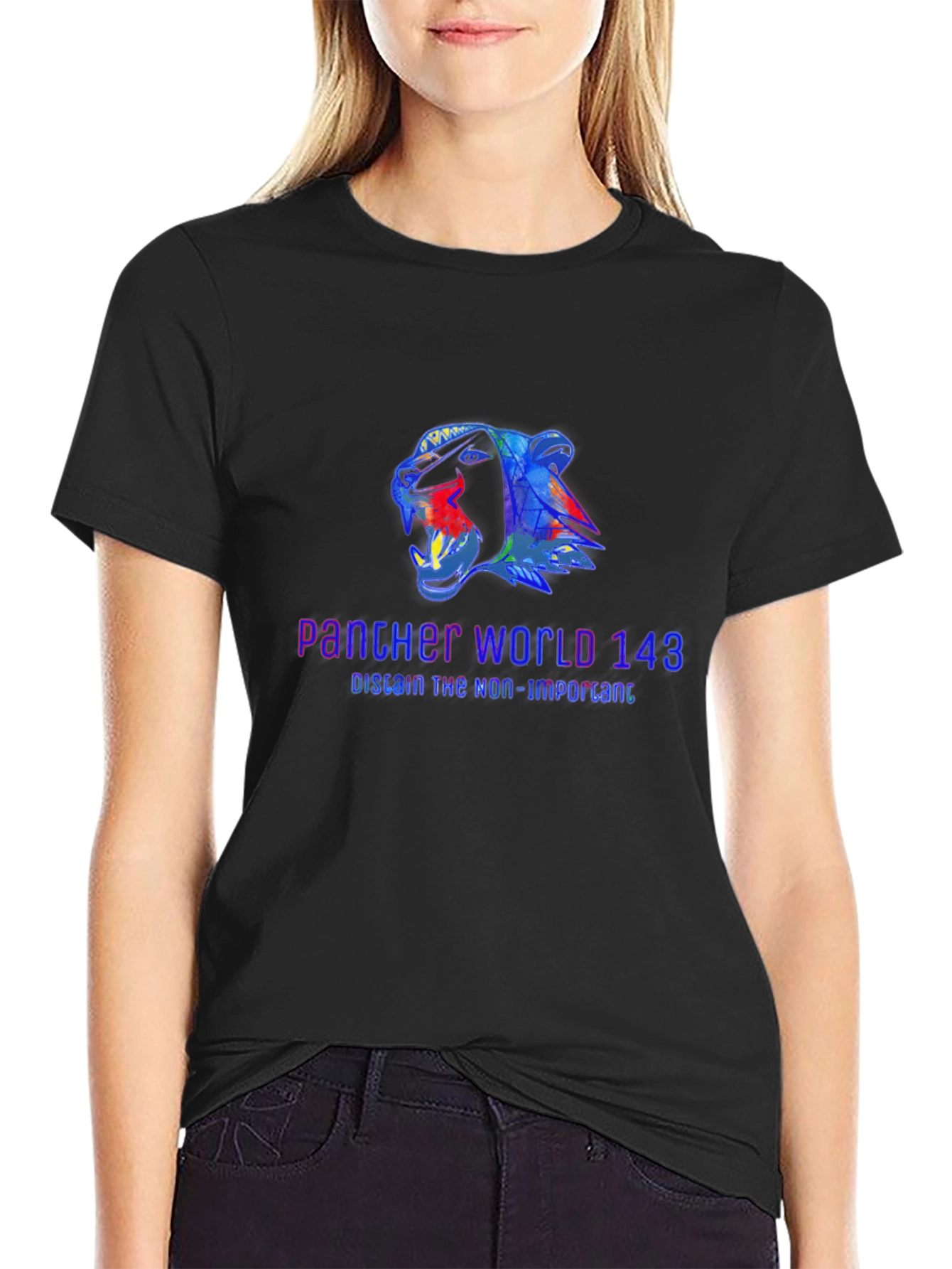 Panther World 143 Graphic Tee - Black