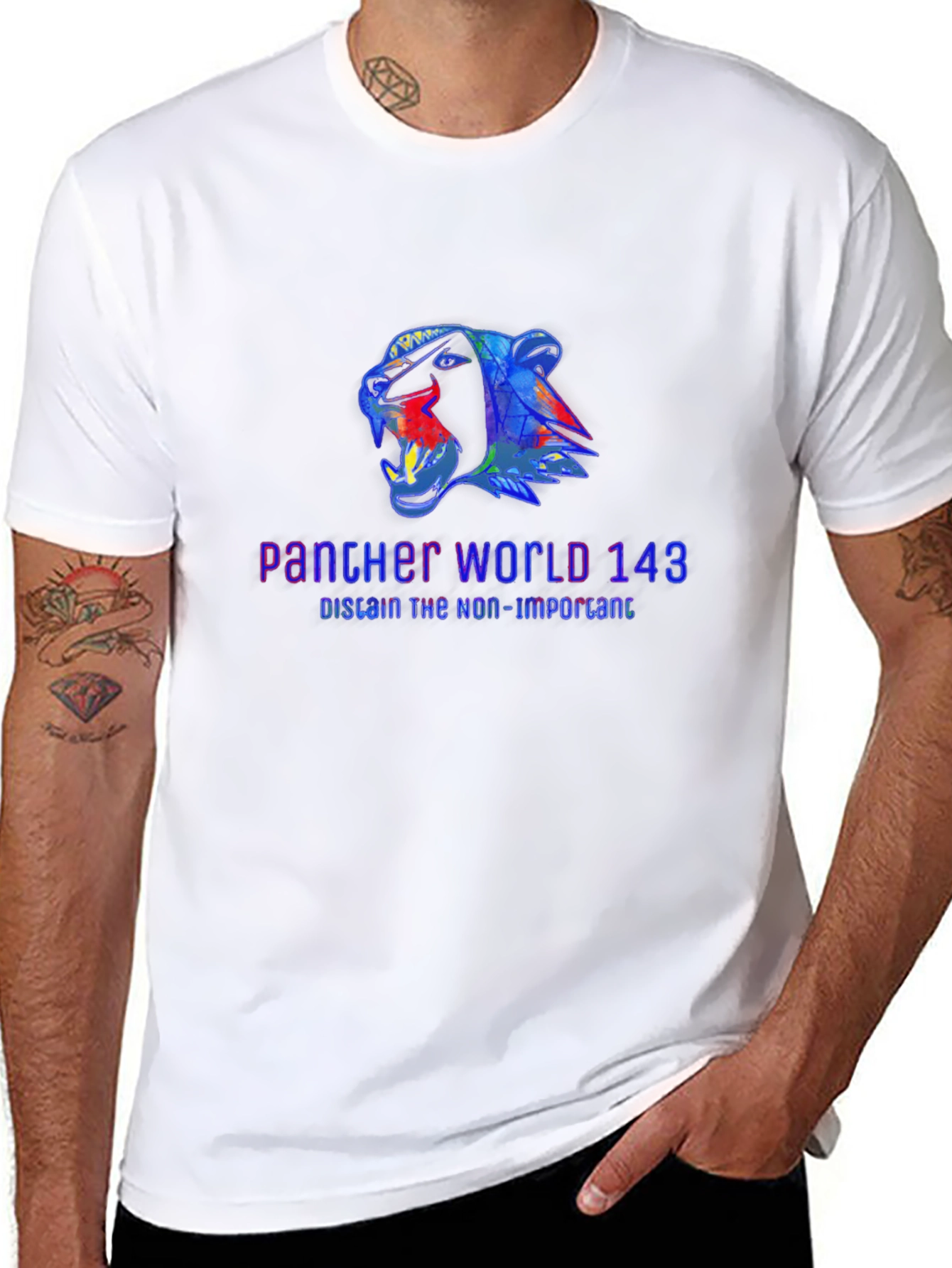 Panther World 143 Graphic Tee - Black
