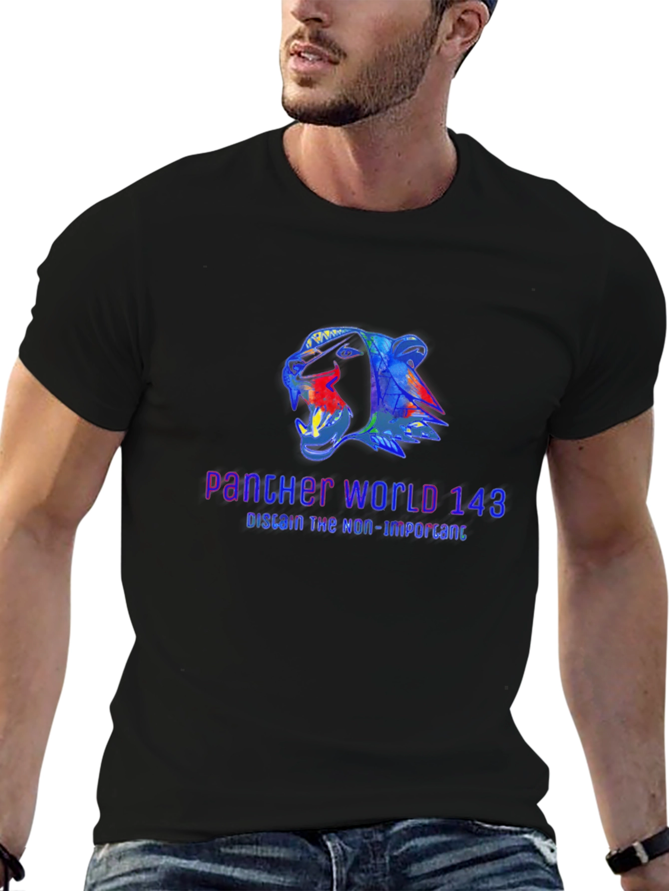 Panther World 143 Graphic Tee - Black