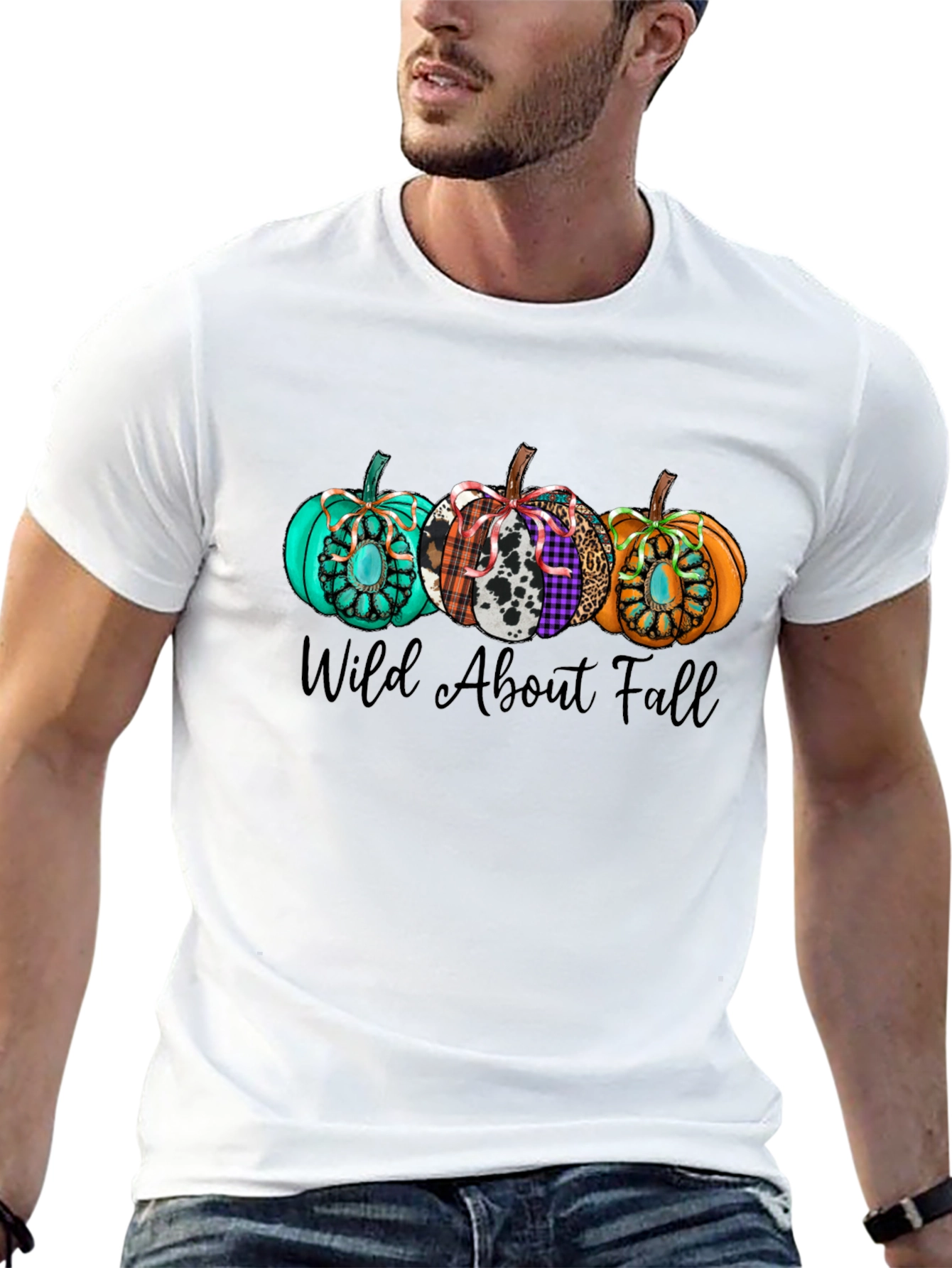 Wild About Fall Pumpkin Graphic Tee