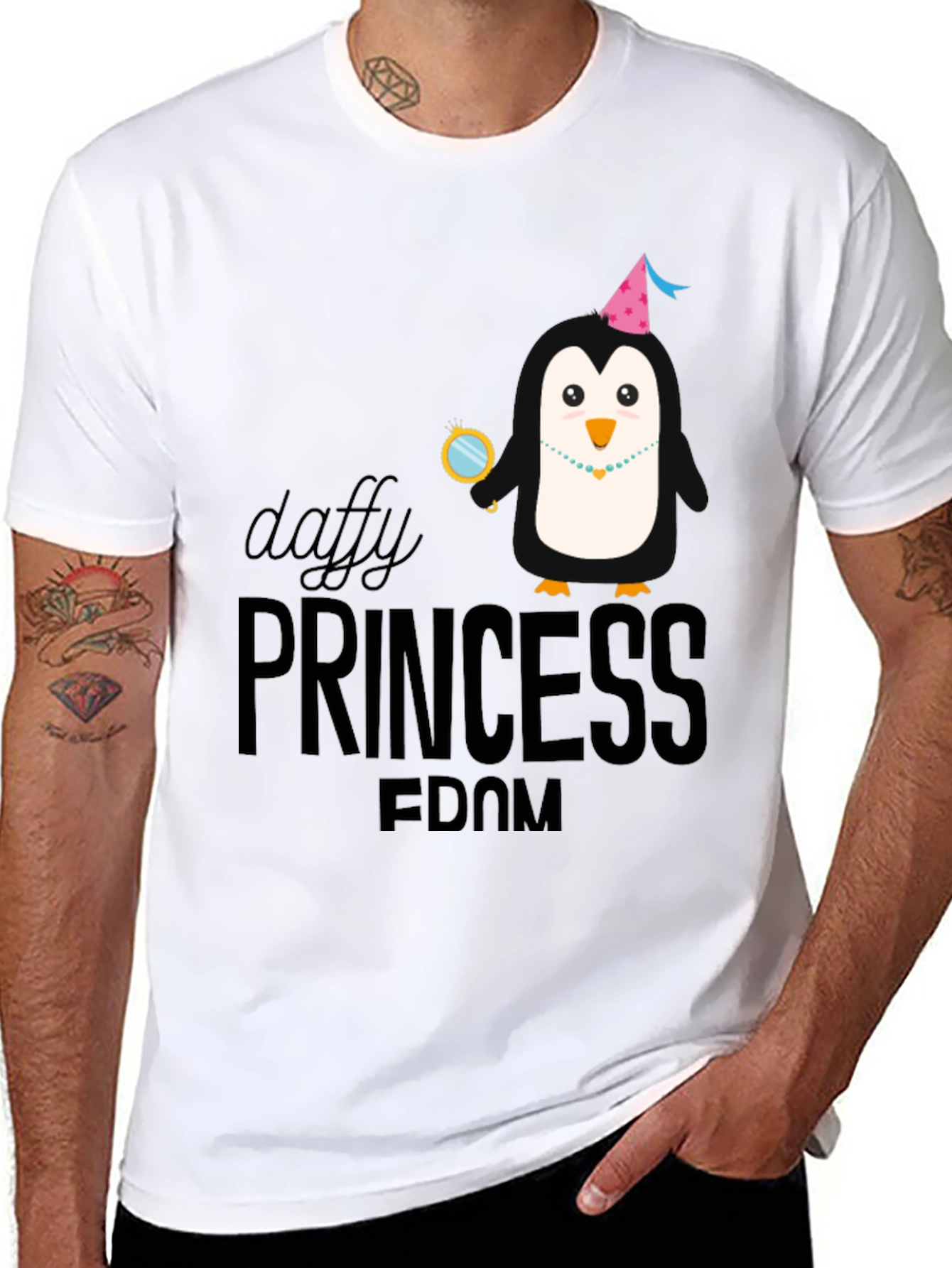 Daffy Princess Penguin Graphic T-Shirt