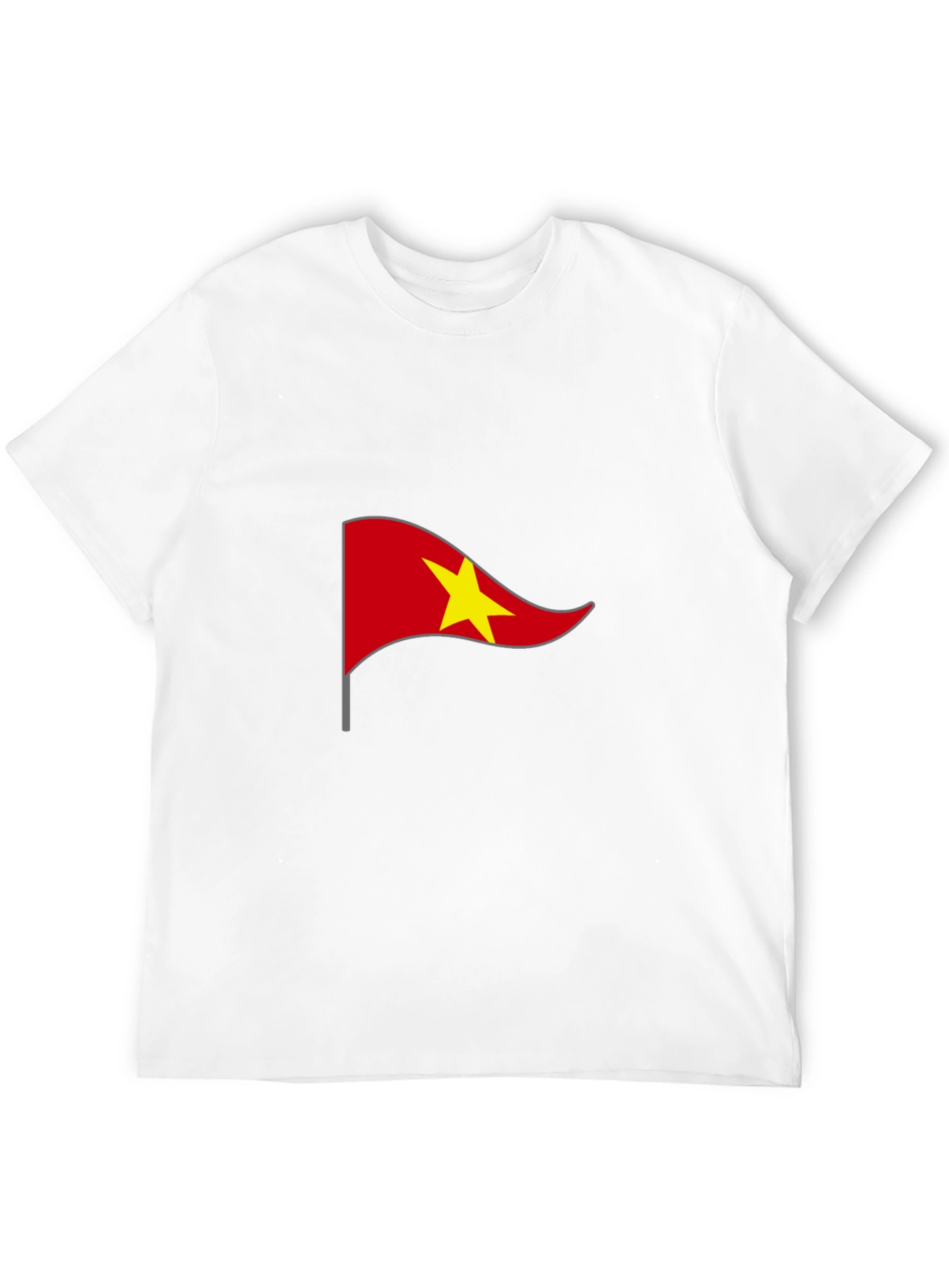 Vietnam Flag Graphic Tee - Black Casual T-Shirt