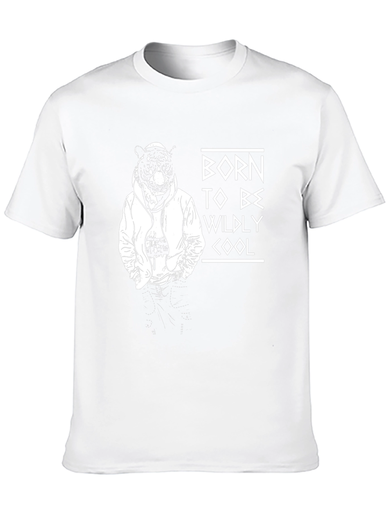 Cool Tiger Graphic Black T-Shirt
