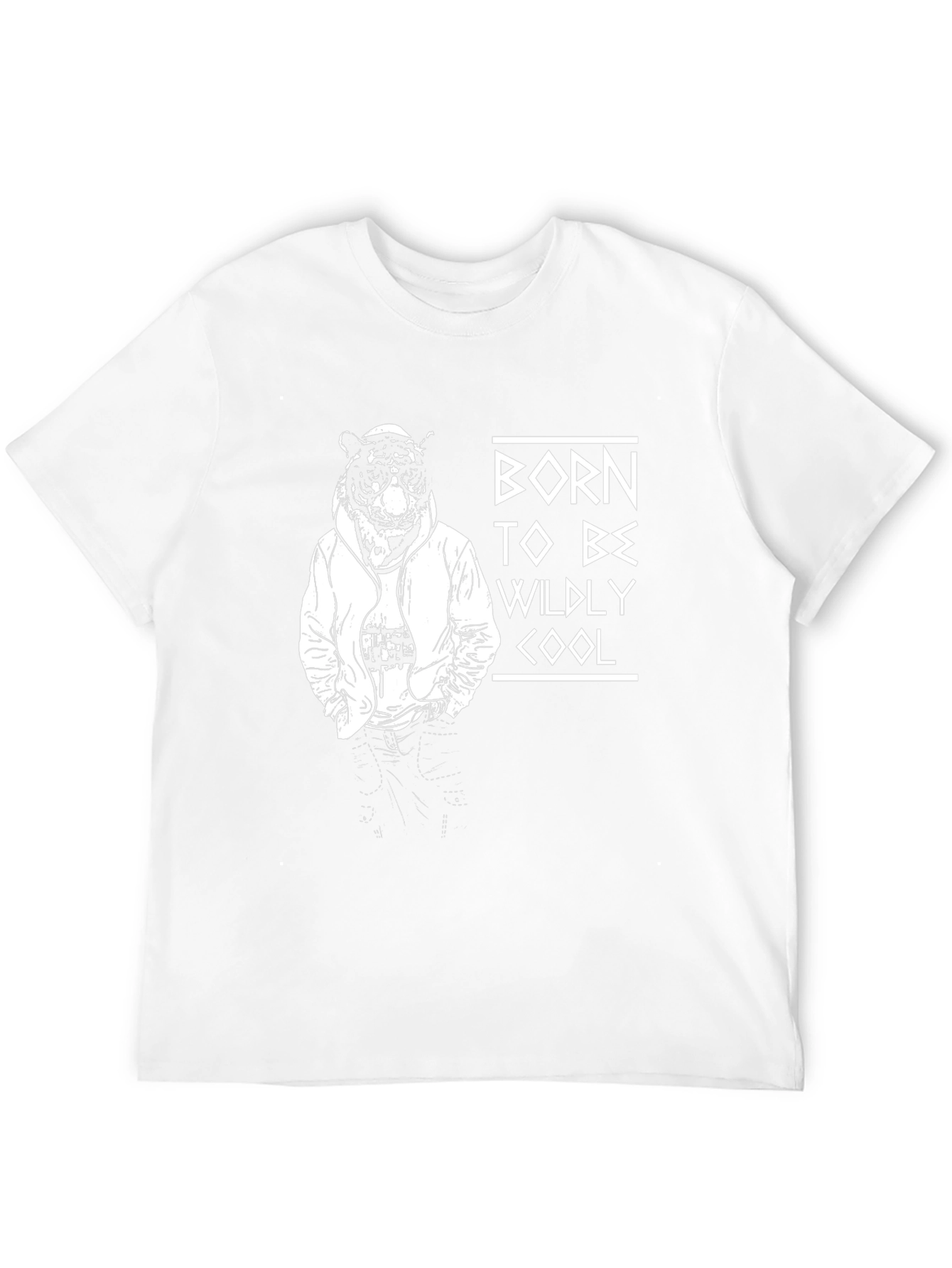 Cool Tiger Graphic Black T-Shirt