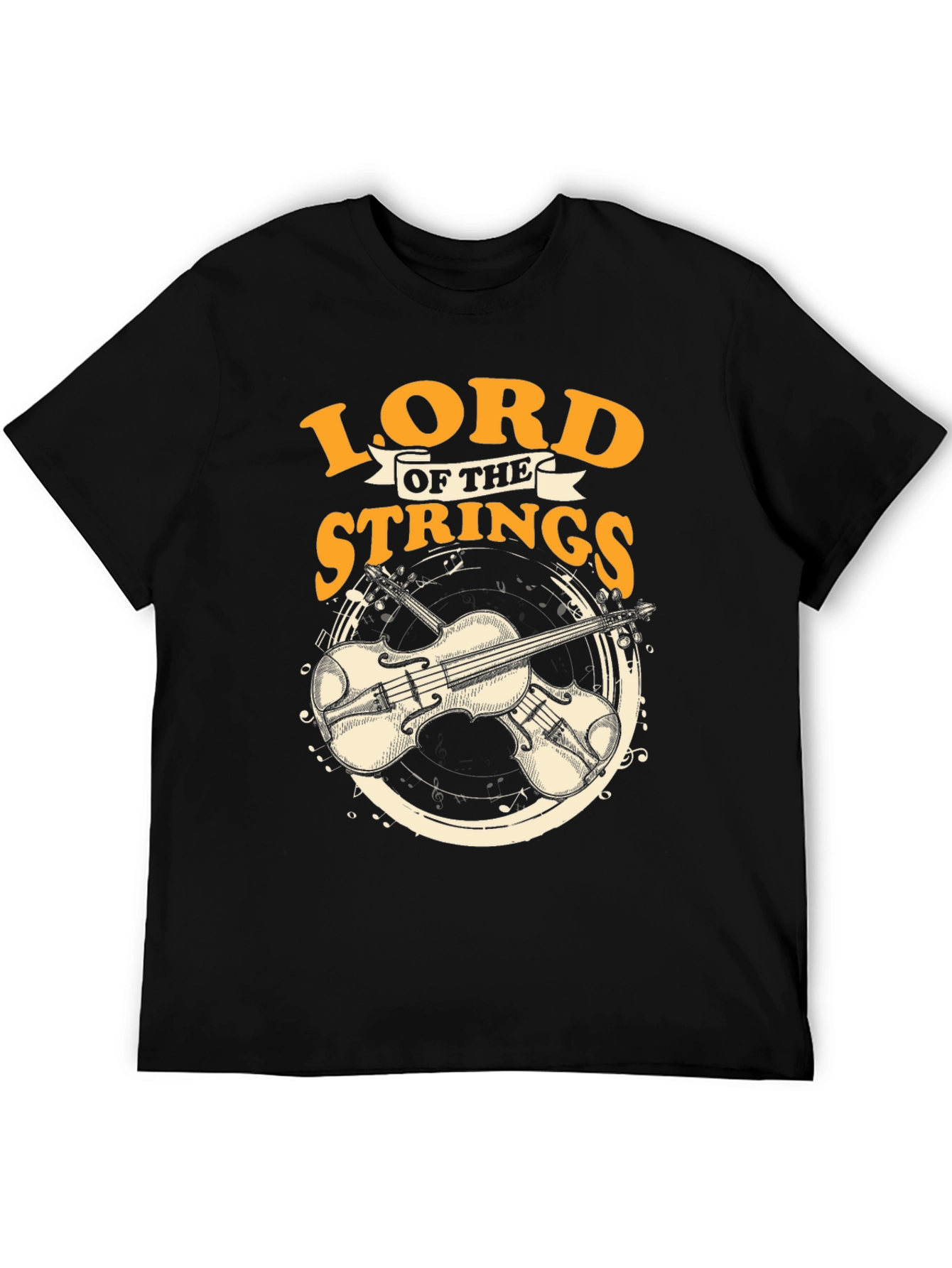 Lord of the Strings Black T-Shirt