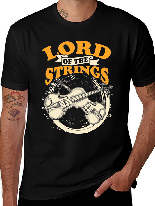 Lord of the Strings Black T-Shirt