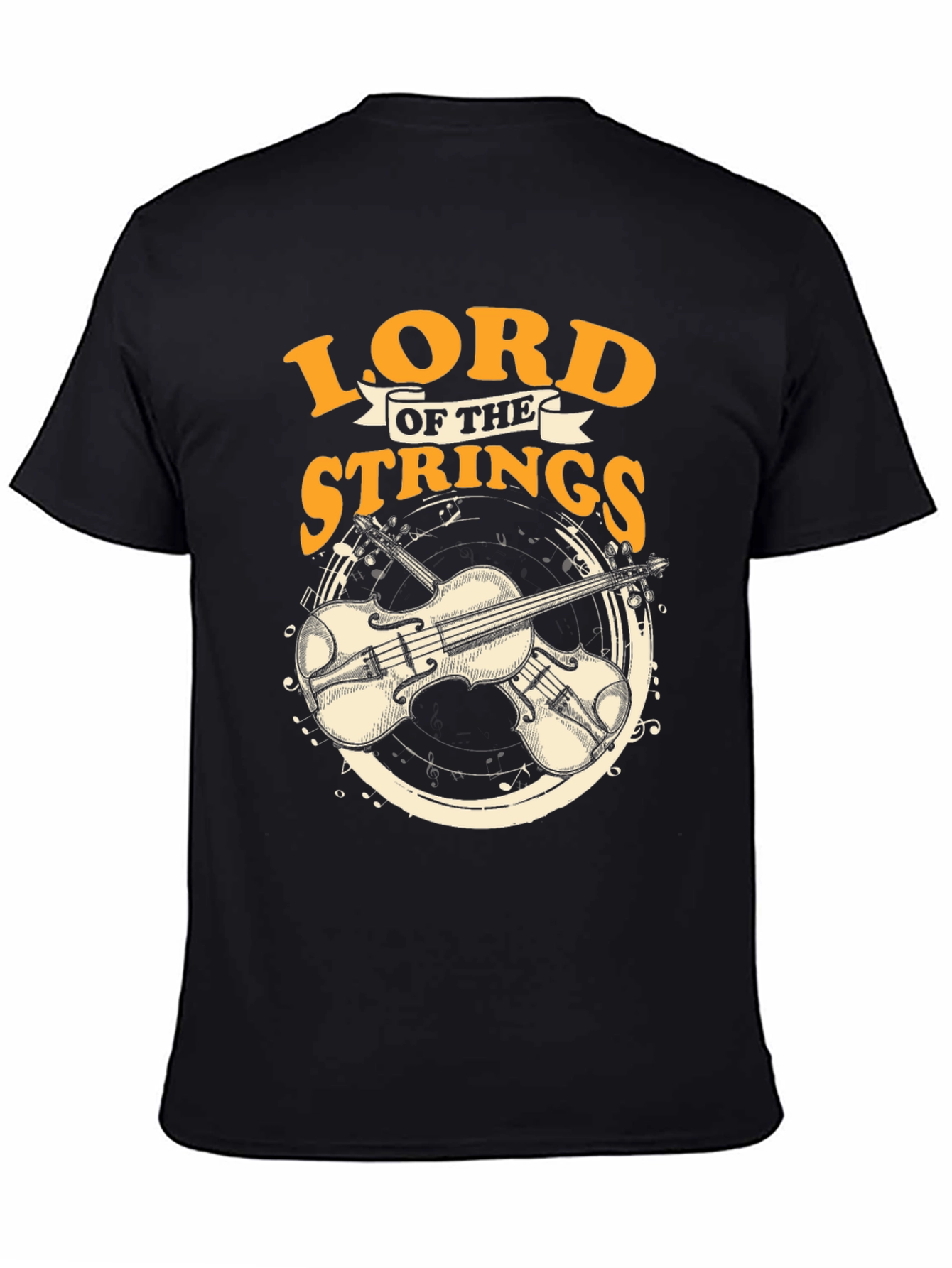 Lord of the Strings Black T-Shirt