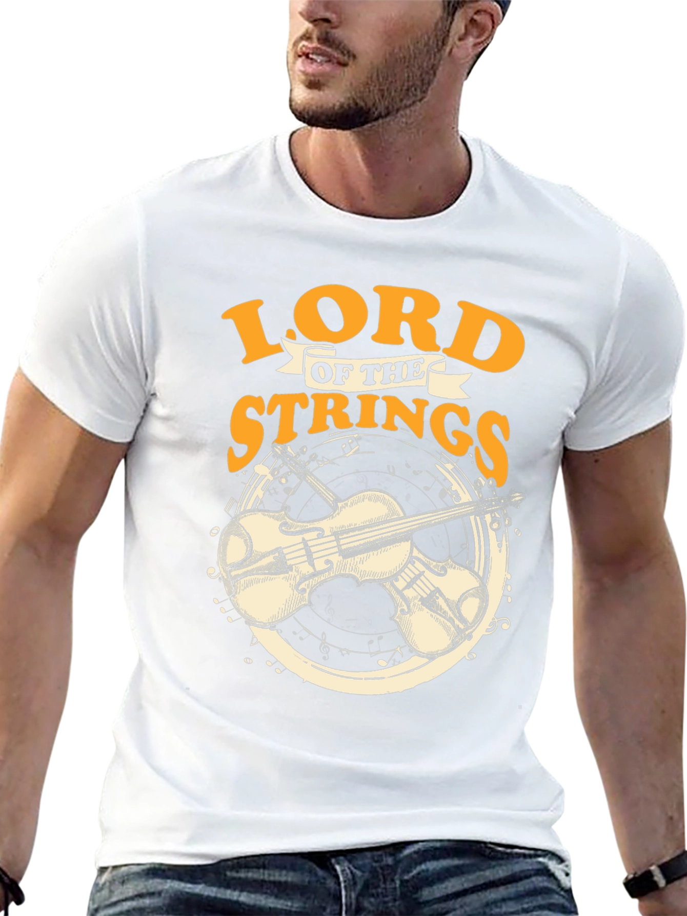 Lord of the Strings Black T-Shirt