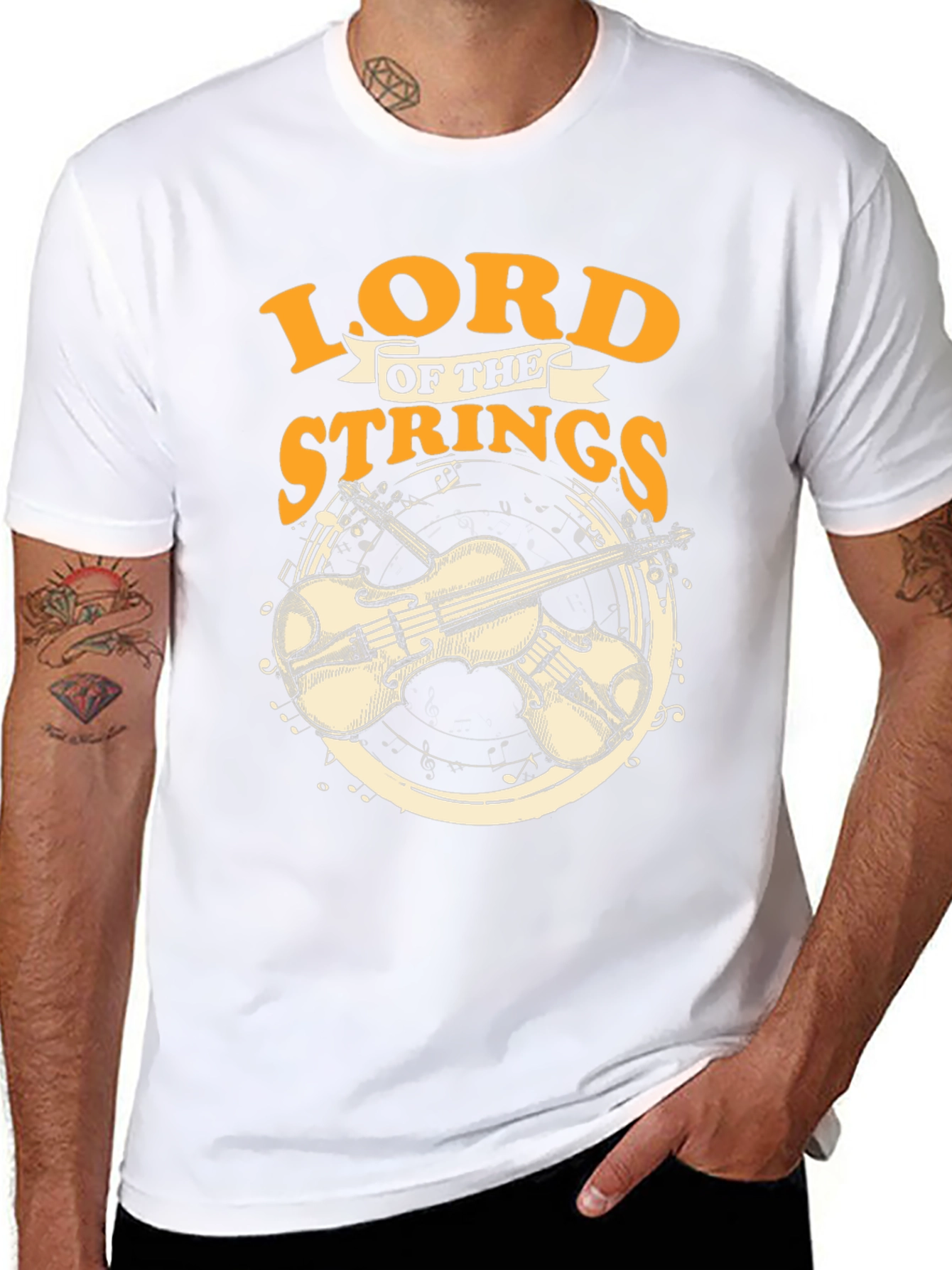 Lord of the Strings Black T-Shirt