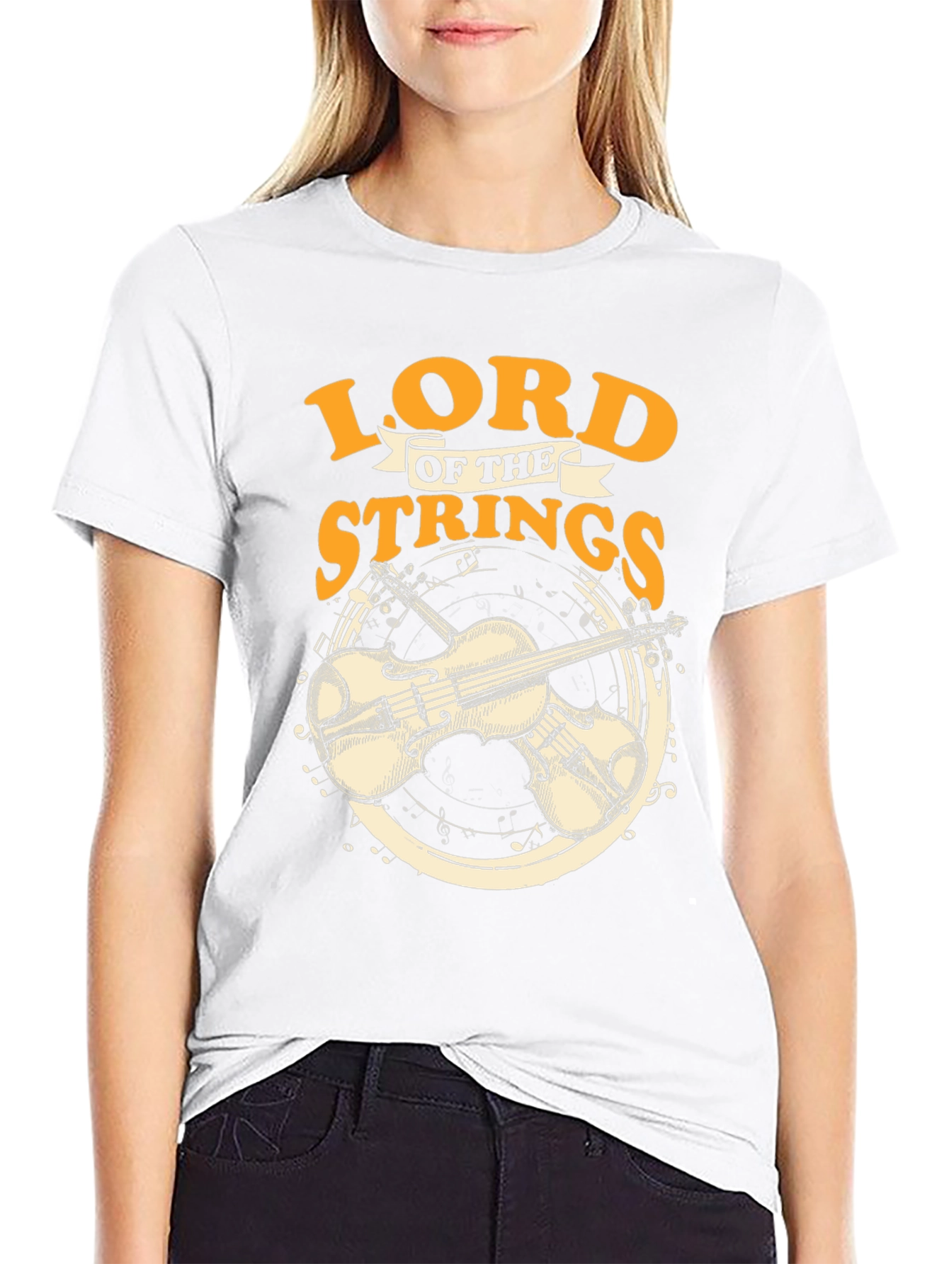 Lord of the Strings Black T-Shirt
