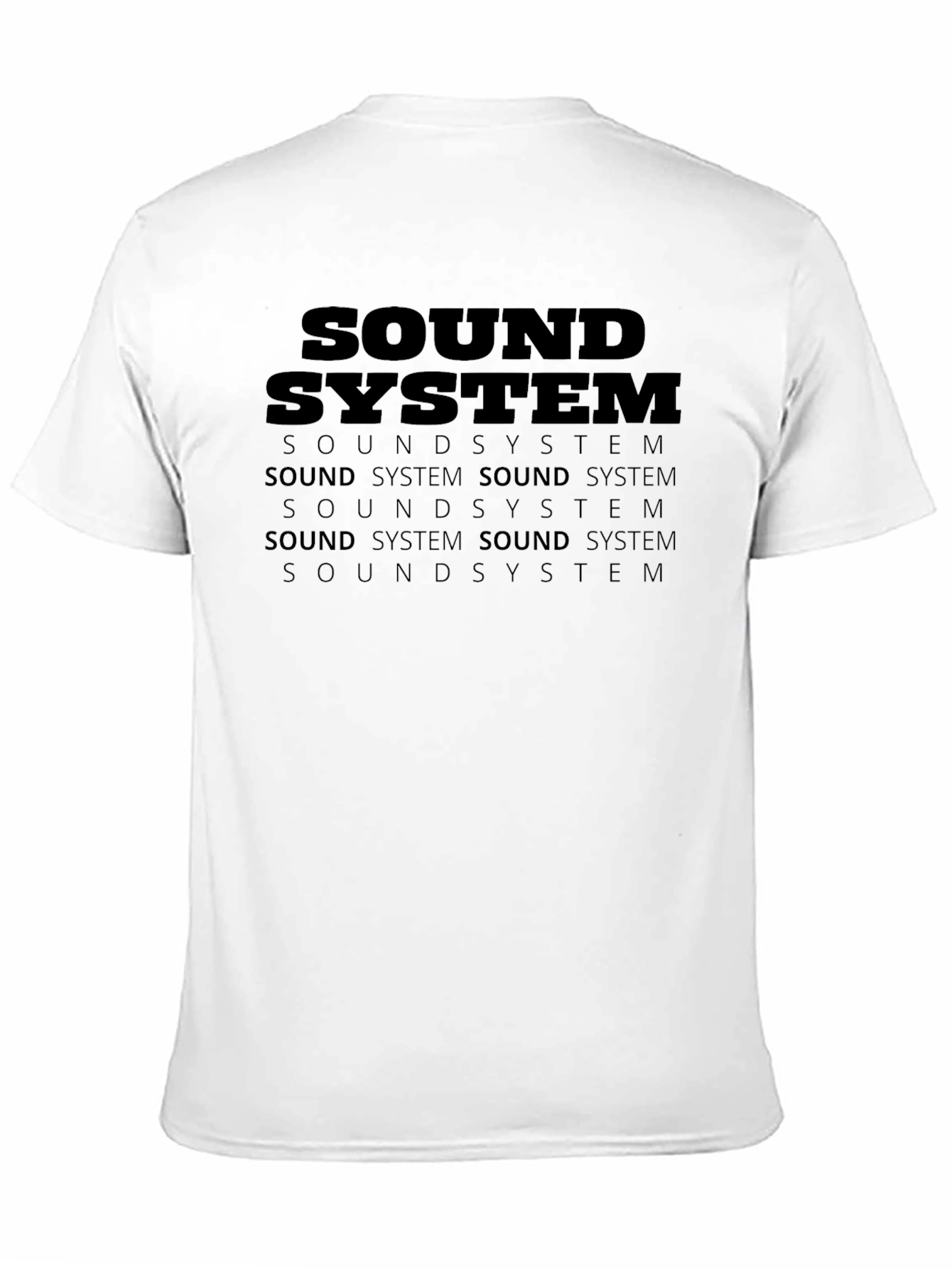 Sound System Graphic T-Shirt - Black