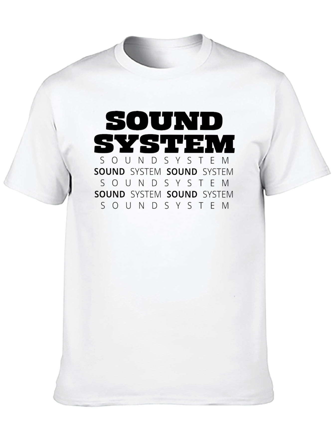 Sound System Graphic T-Shirt - Black