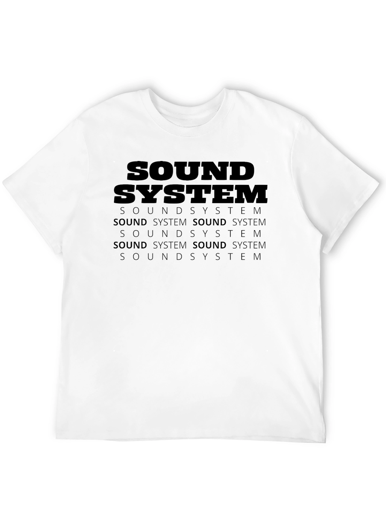 Sound System Graphic T-Shirt - Black