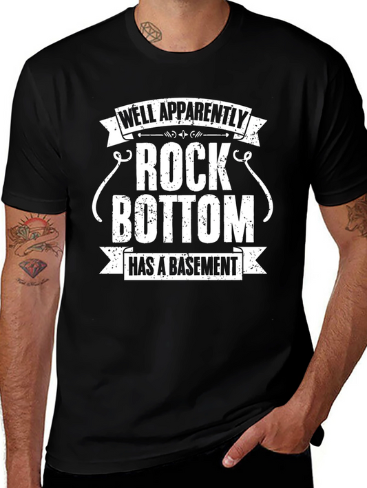 Rock Bottom Basement Novelty Graphic T-Shirt
