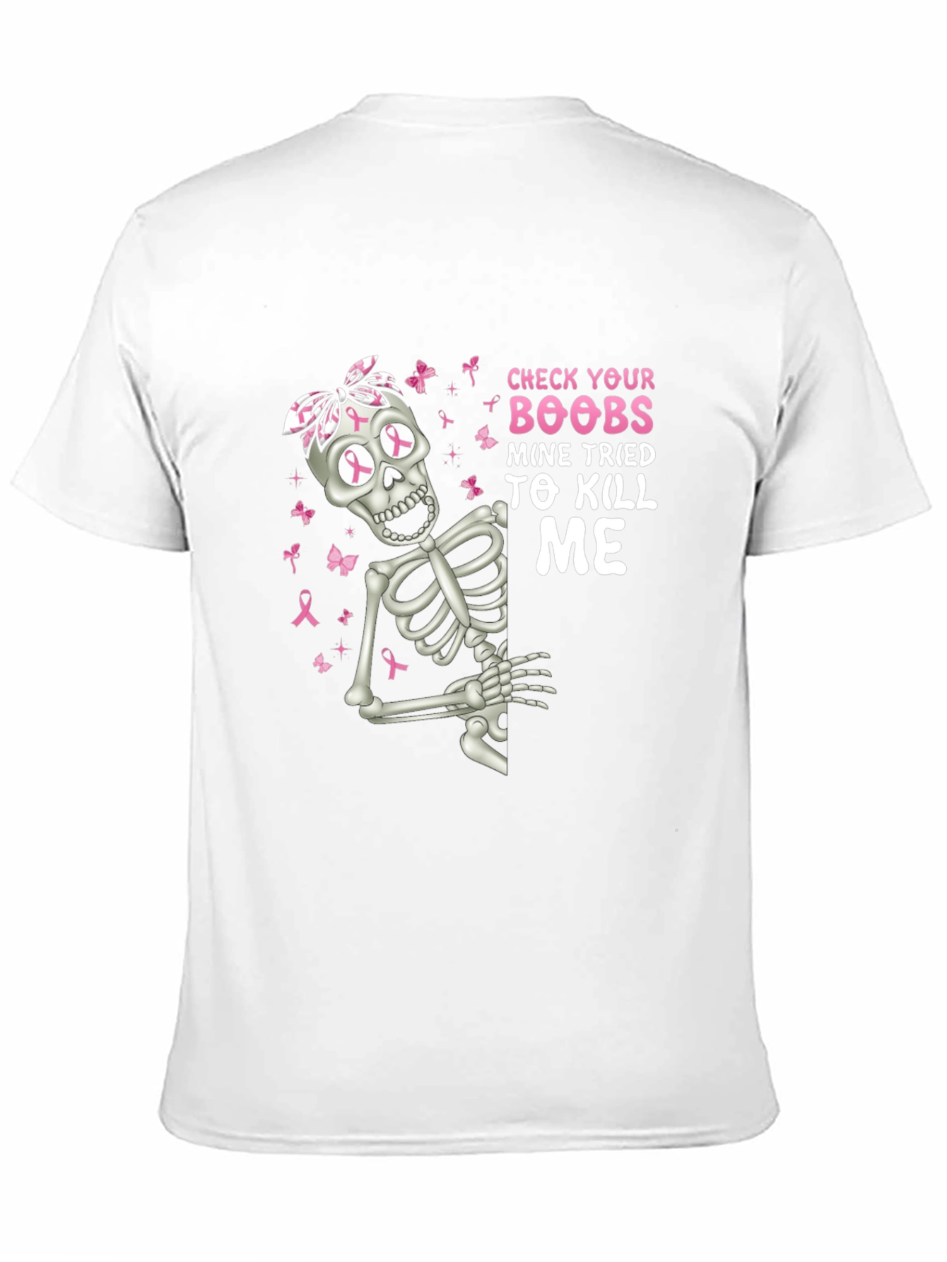 Check Your Boobs Skeleton T-Shirt
