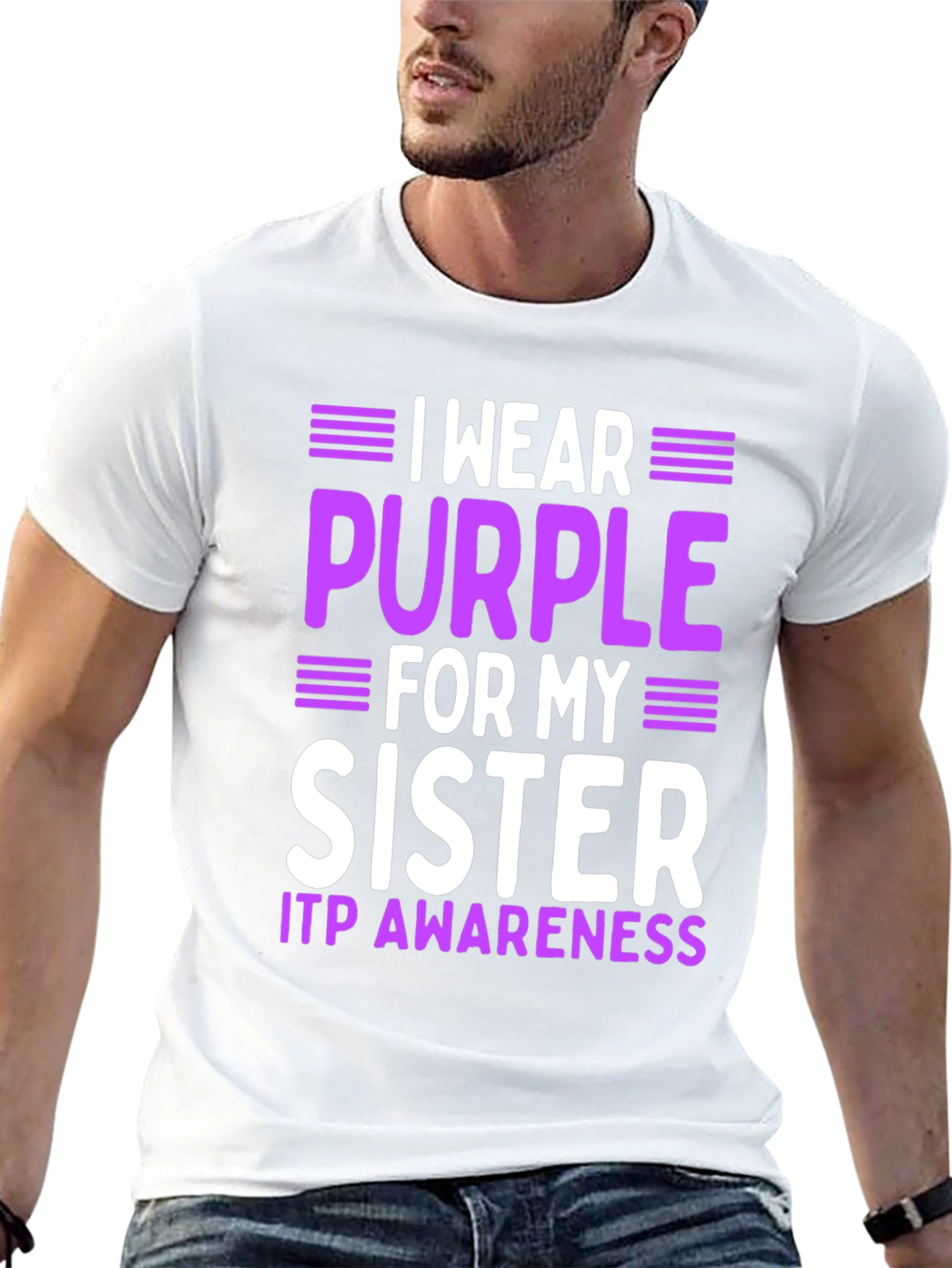 ITP Awareness Purple Sister T-Shirt