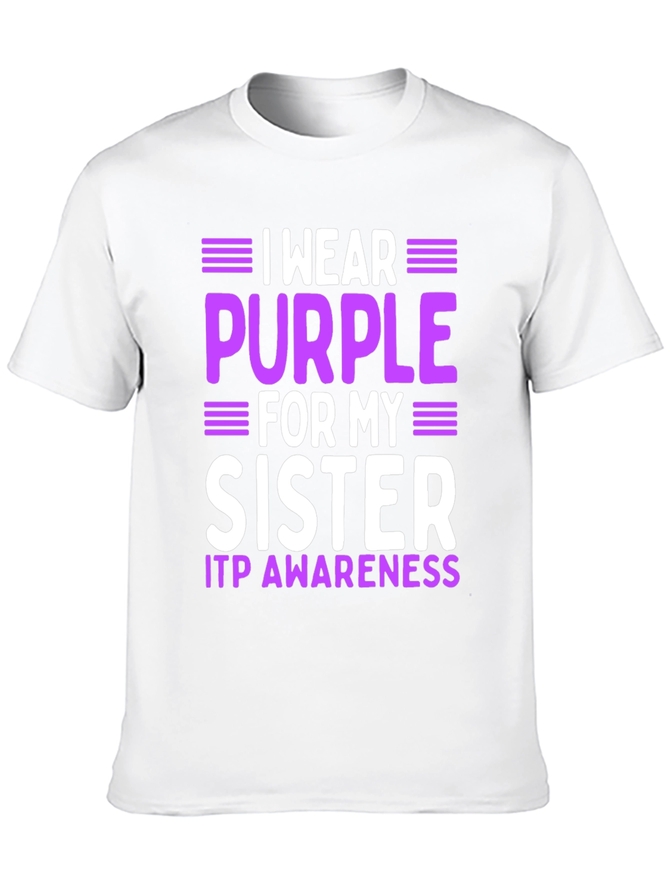 ITP Awareness Purple Sister T-Shirt