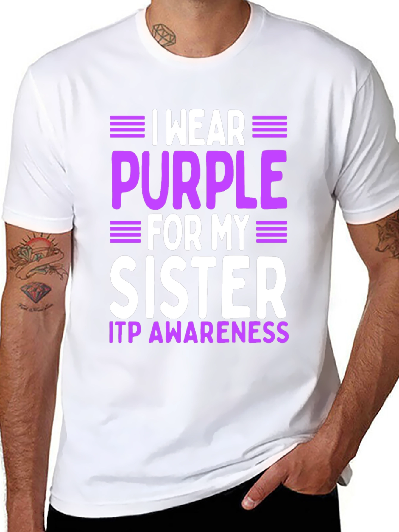ITP Awareness Purple Sister T-Shirt