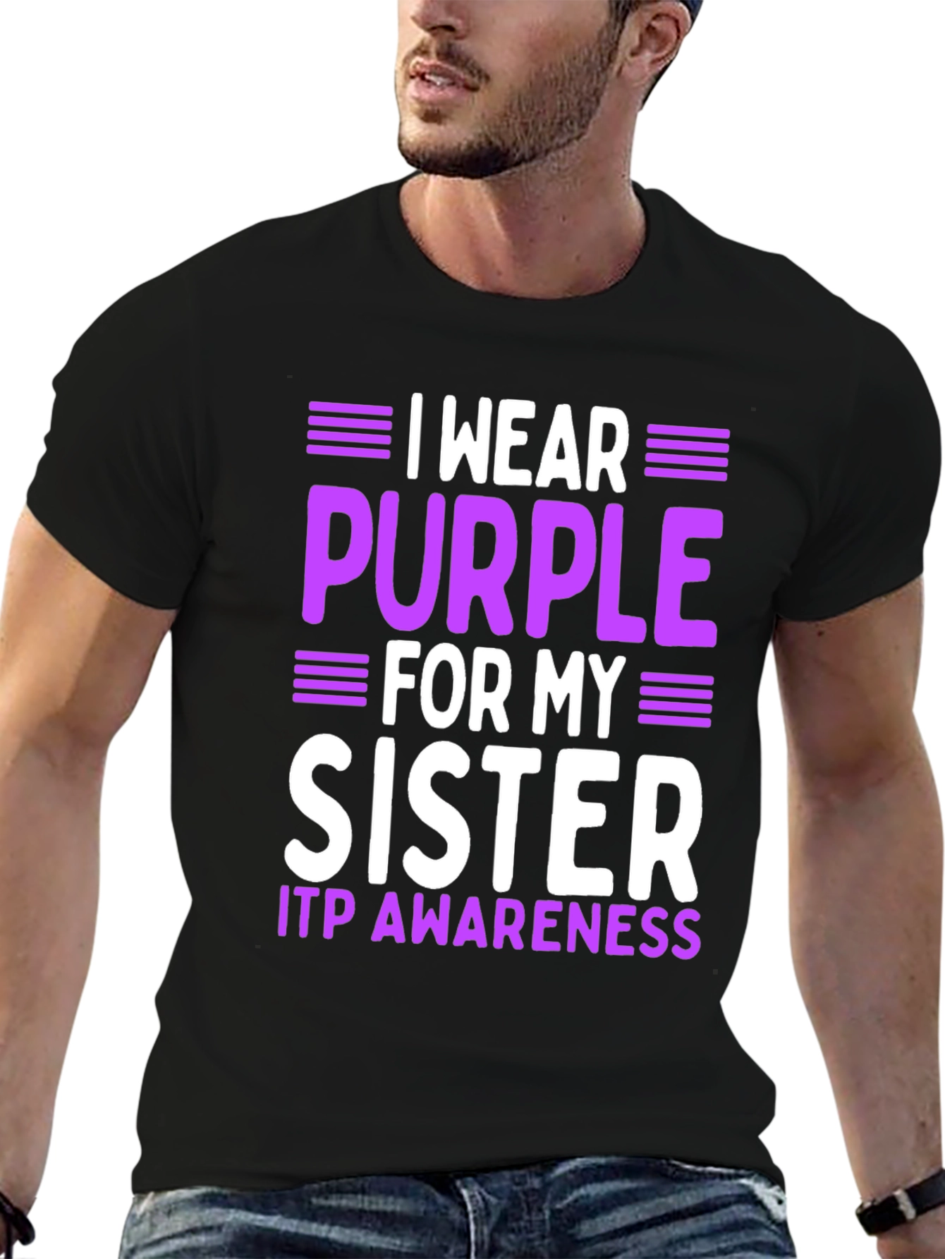 ITP Awareness Purple Sister T-Shirt