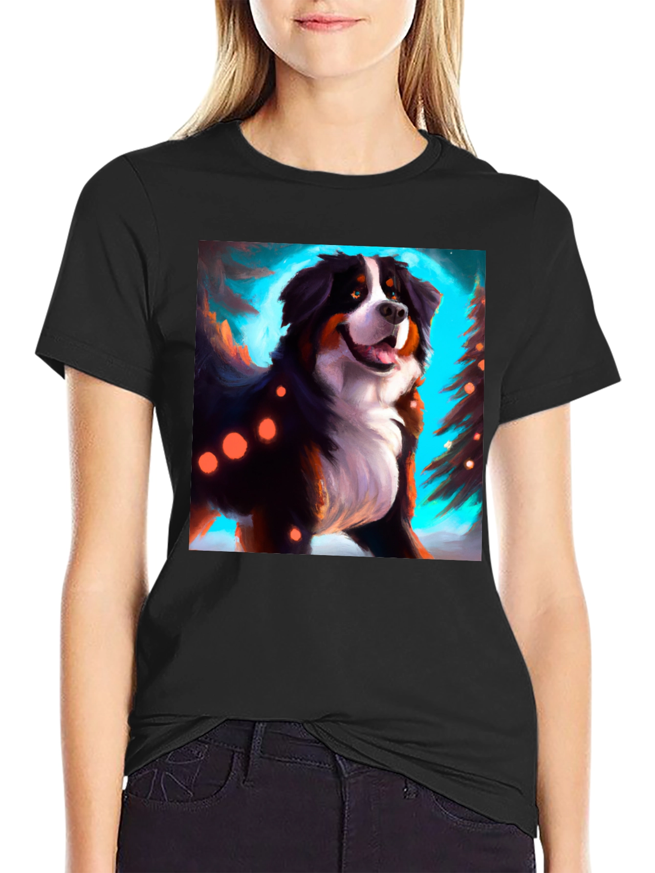Bernese Mountain Dog Christmas T-Shirt