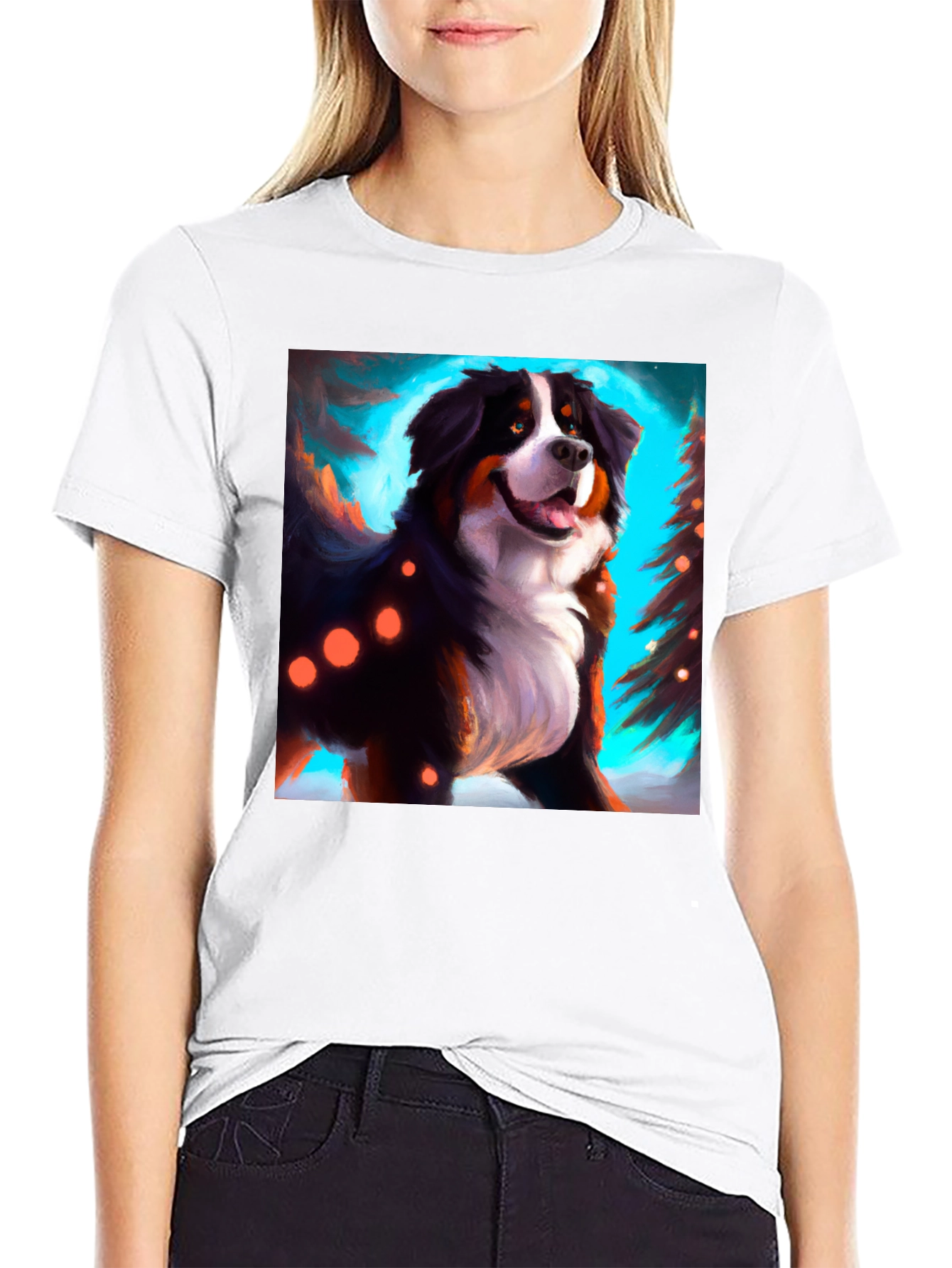 Bernese Mountain Dog Christmas T-Shirt