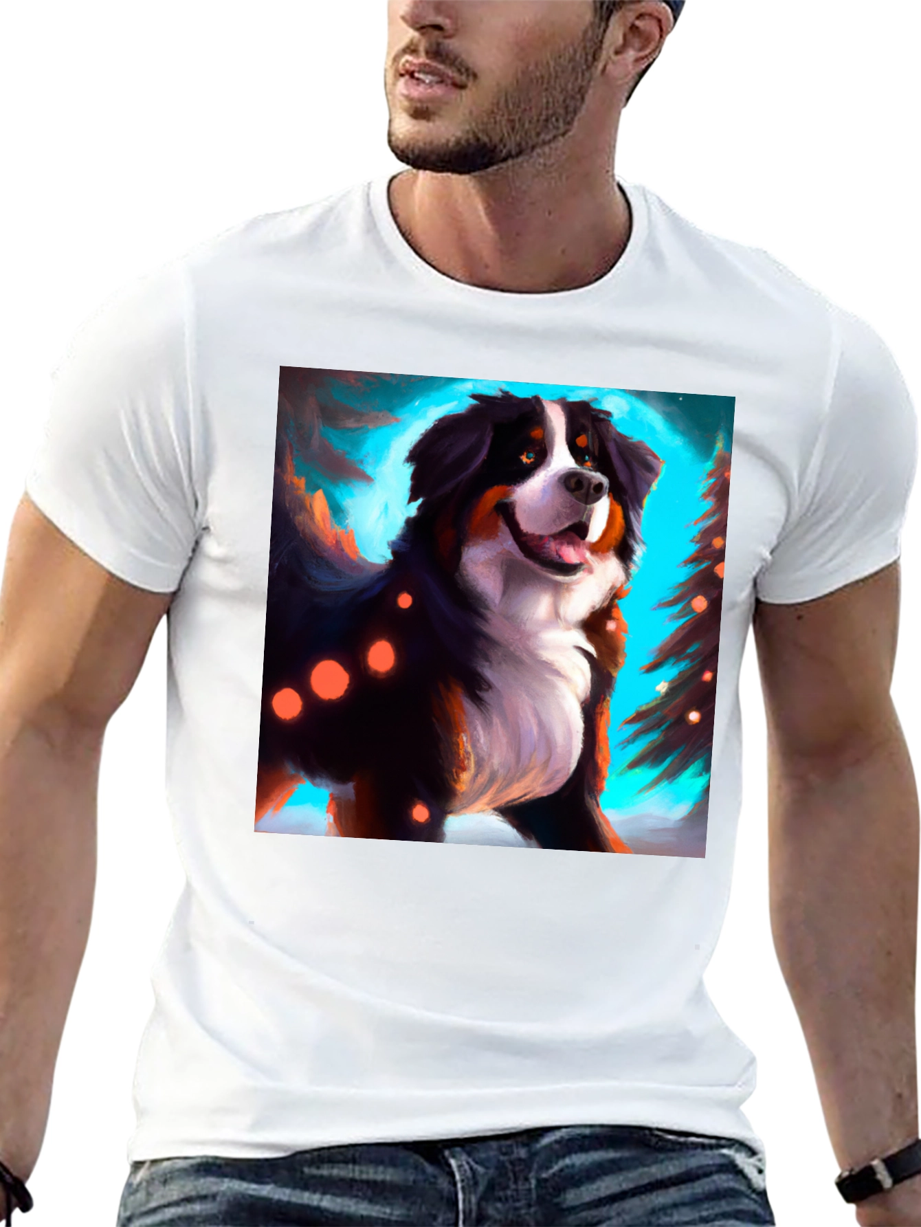Bernese Mountain Dog Christmas T-Shirt