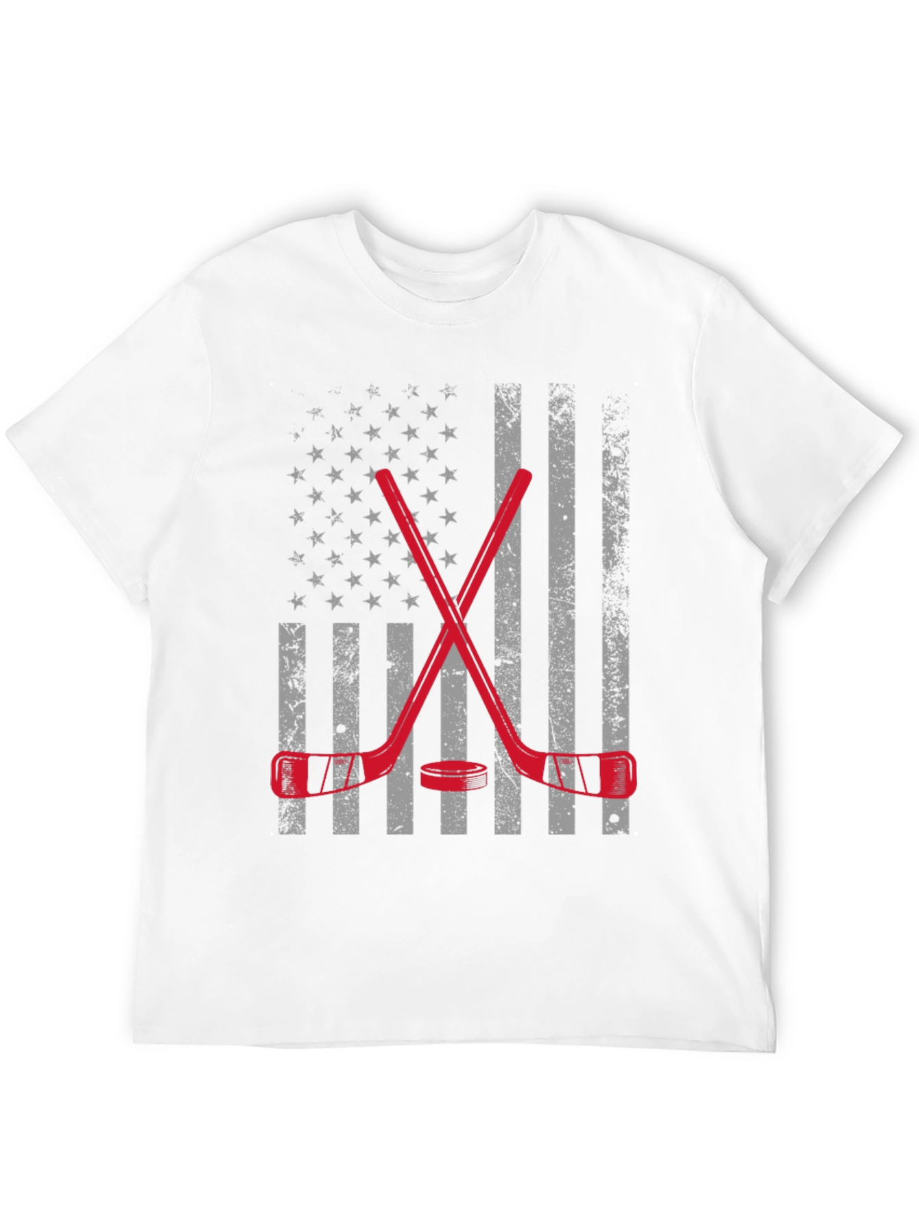 Hockey USA Flag Graphic T-Shirt
