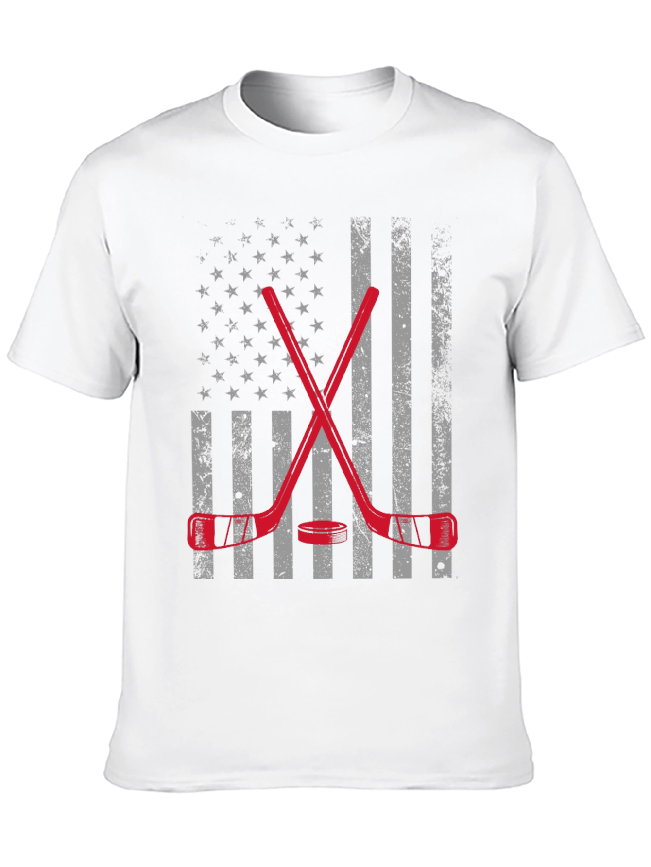Hockey USA Flag Graphic T-Shirt