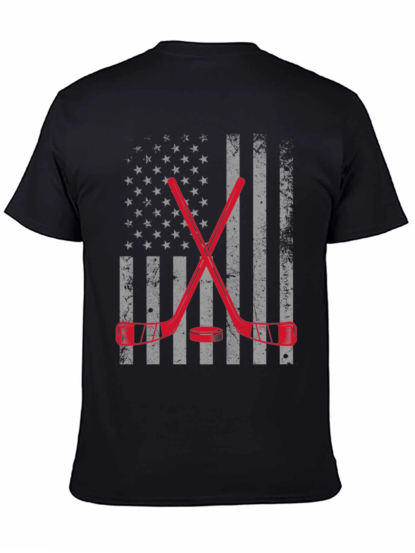 Hockey USA Flag Graphic T-Shirt