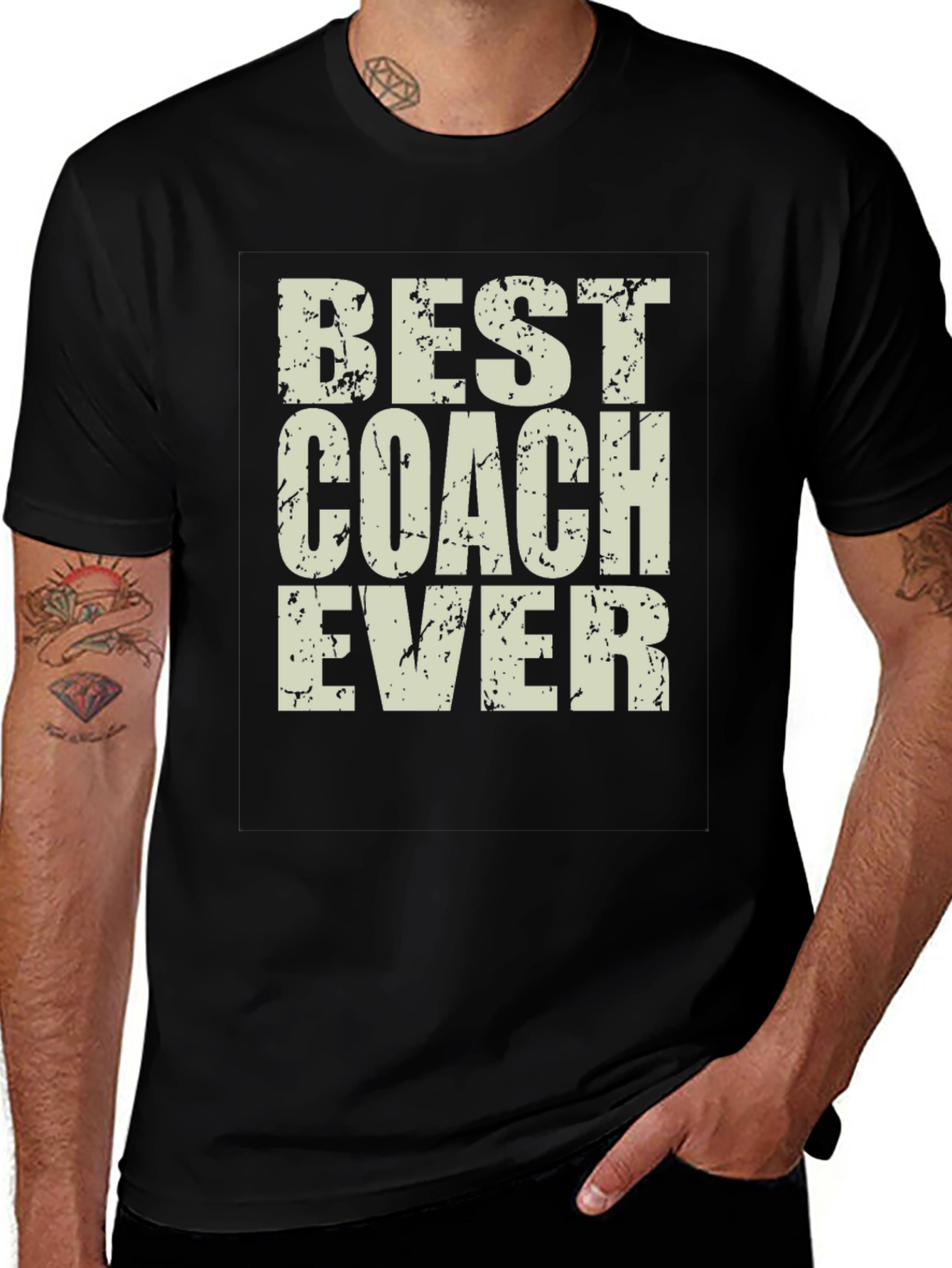 Best Coach Ever Mens T-Shirt - Black