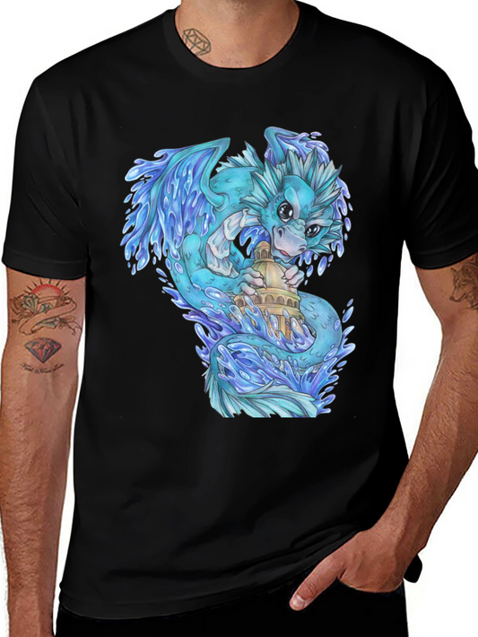 Water Dragon Graphic T-Shirt - Unique Design