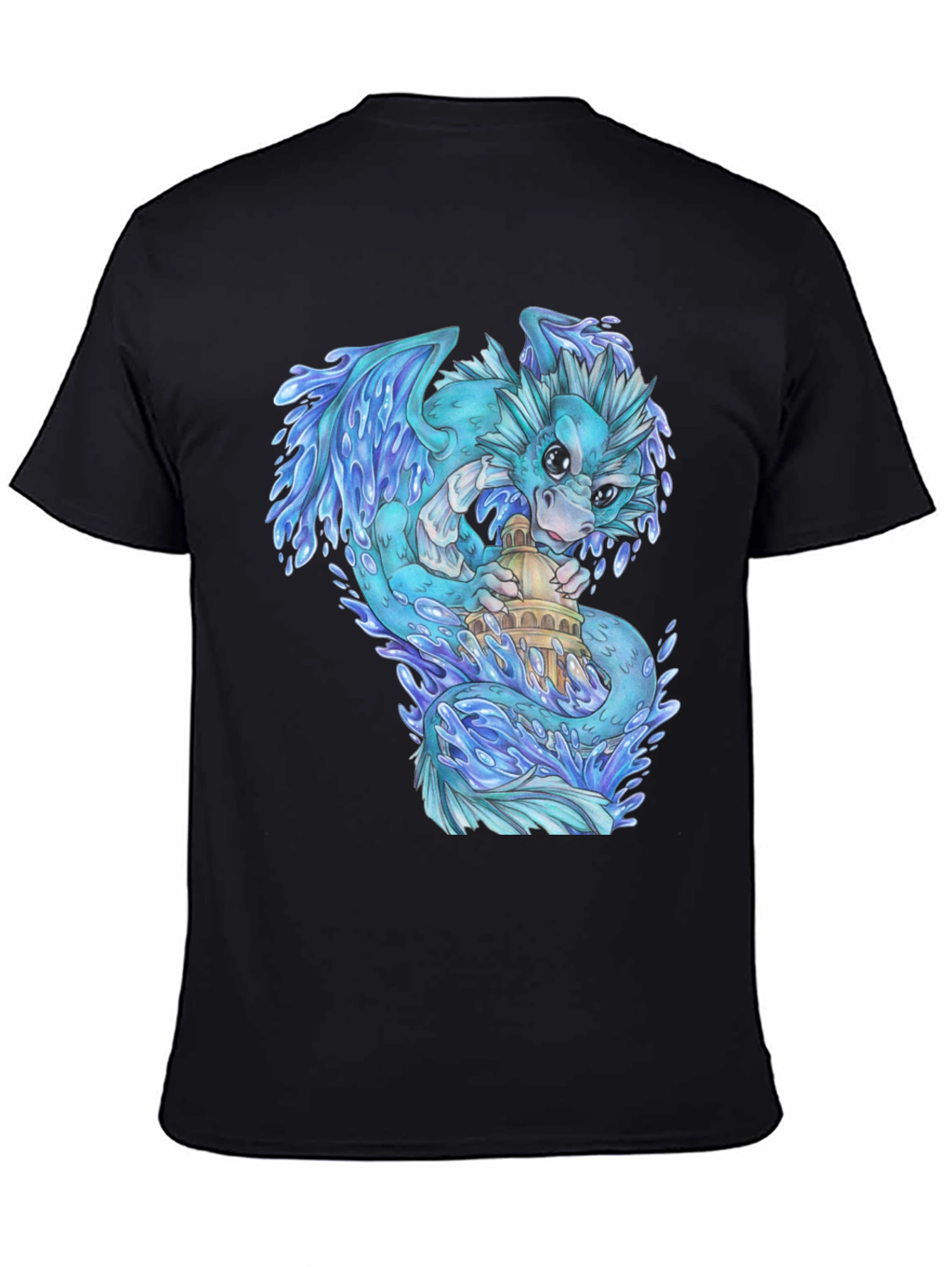 Water Dragon Graphic T-Shirt - Unique Design