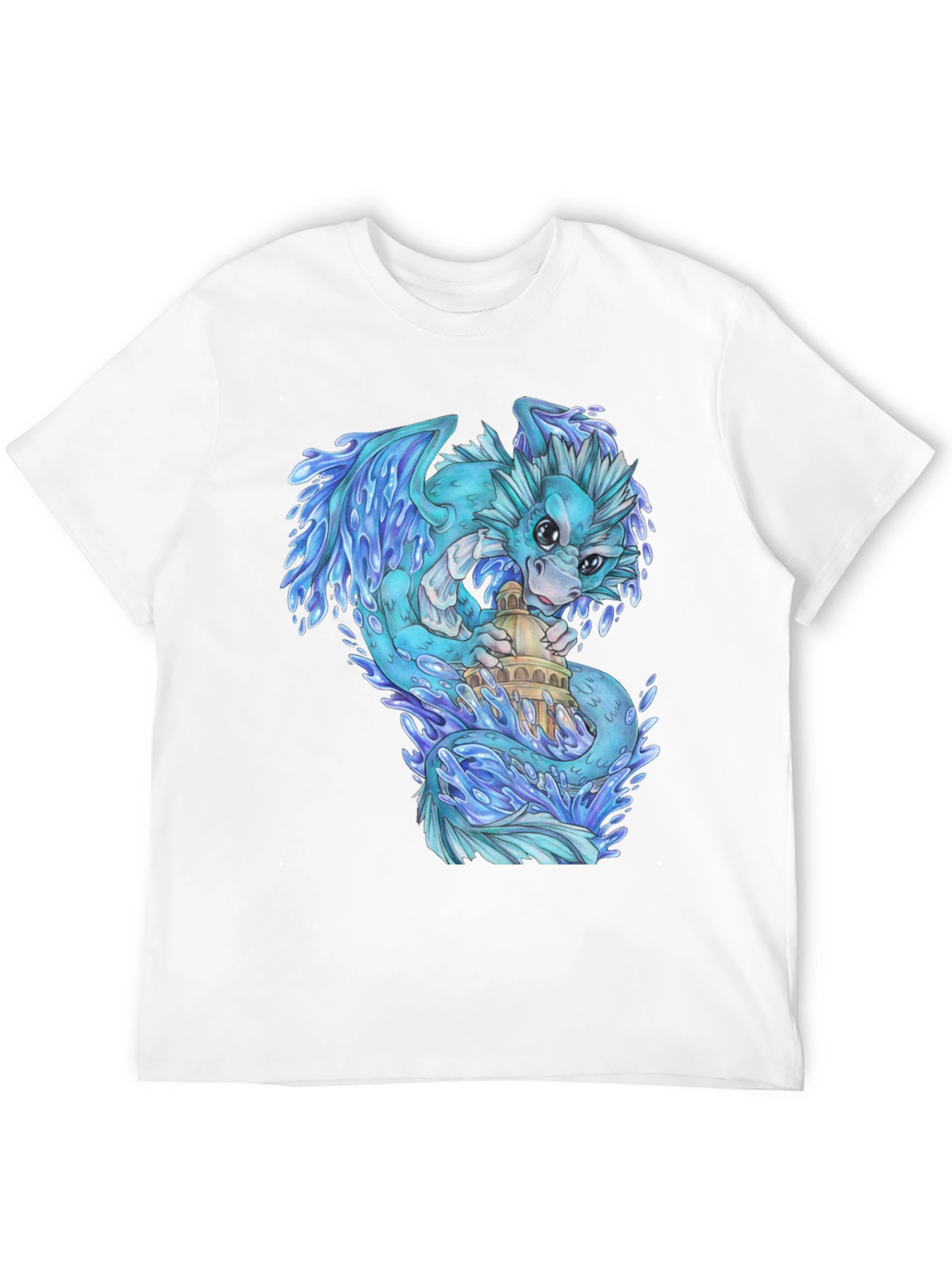 Water Dragon Graphic T-Shirt - Unique Design
