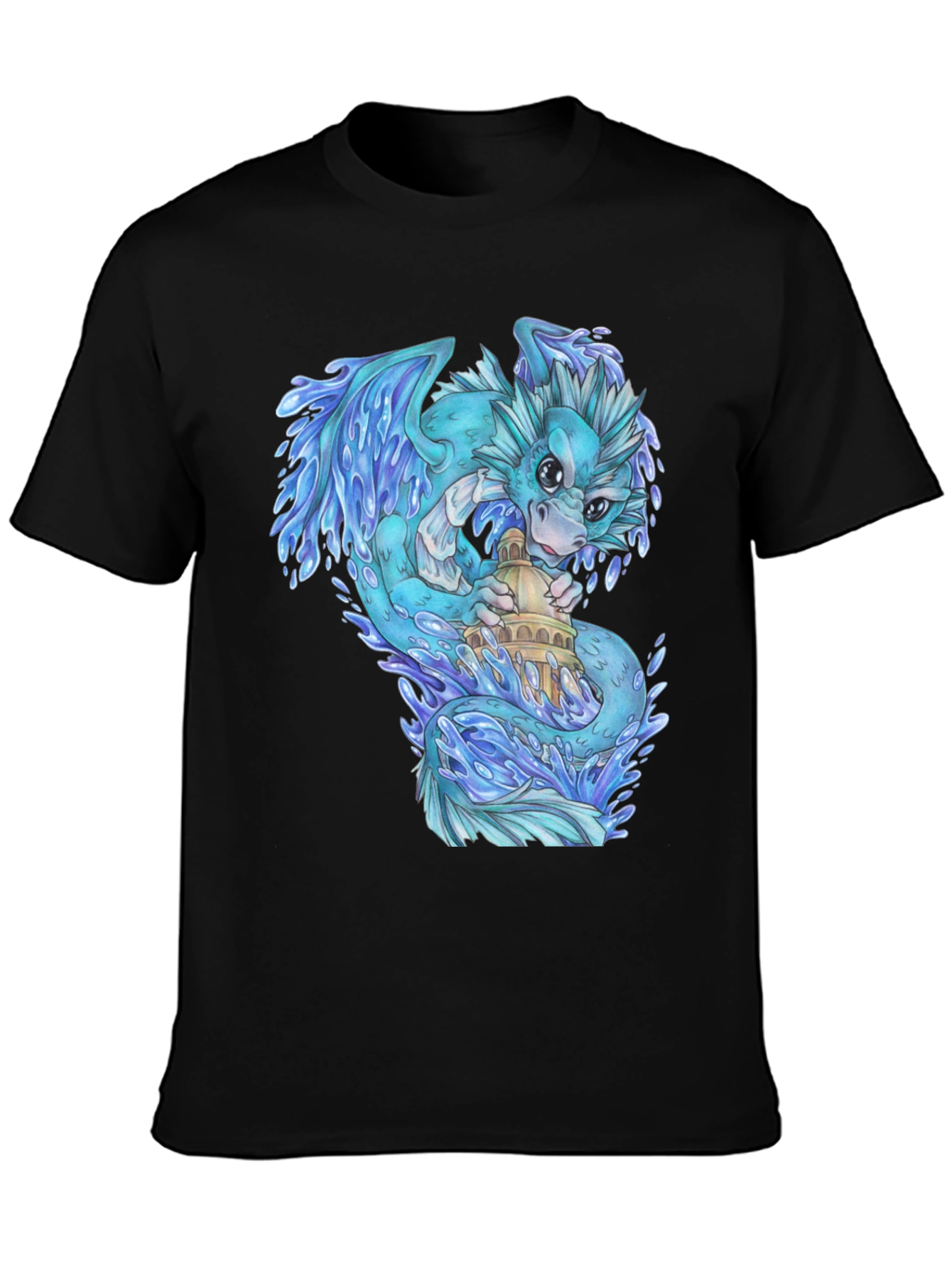 Water Dragon Graphic T-Shirt - Unique Design